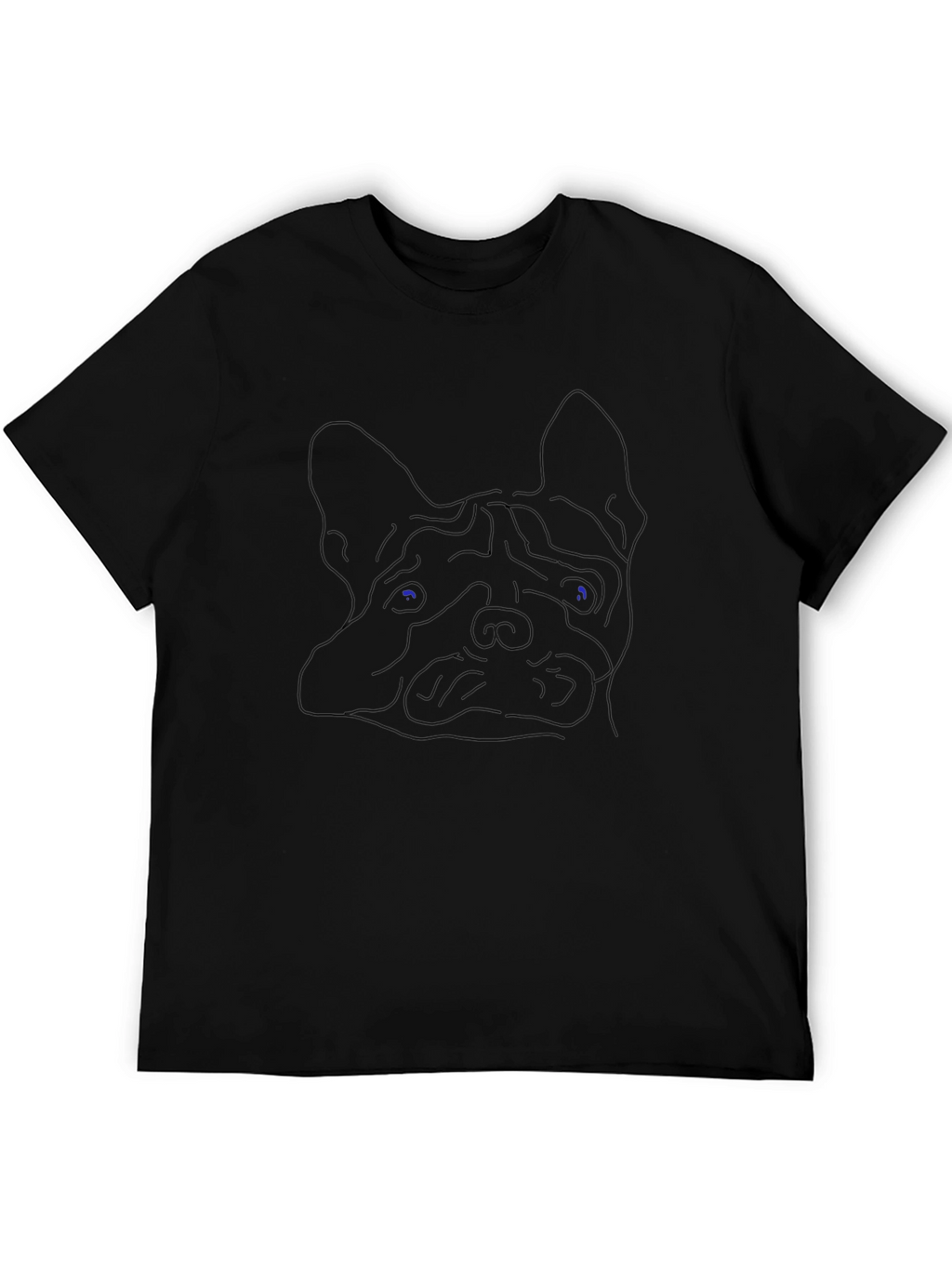 Black Dog Outline Graphic Tee