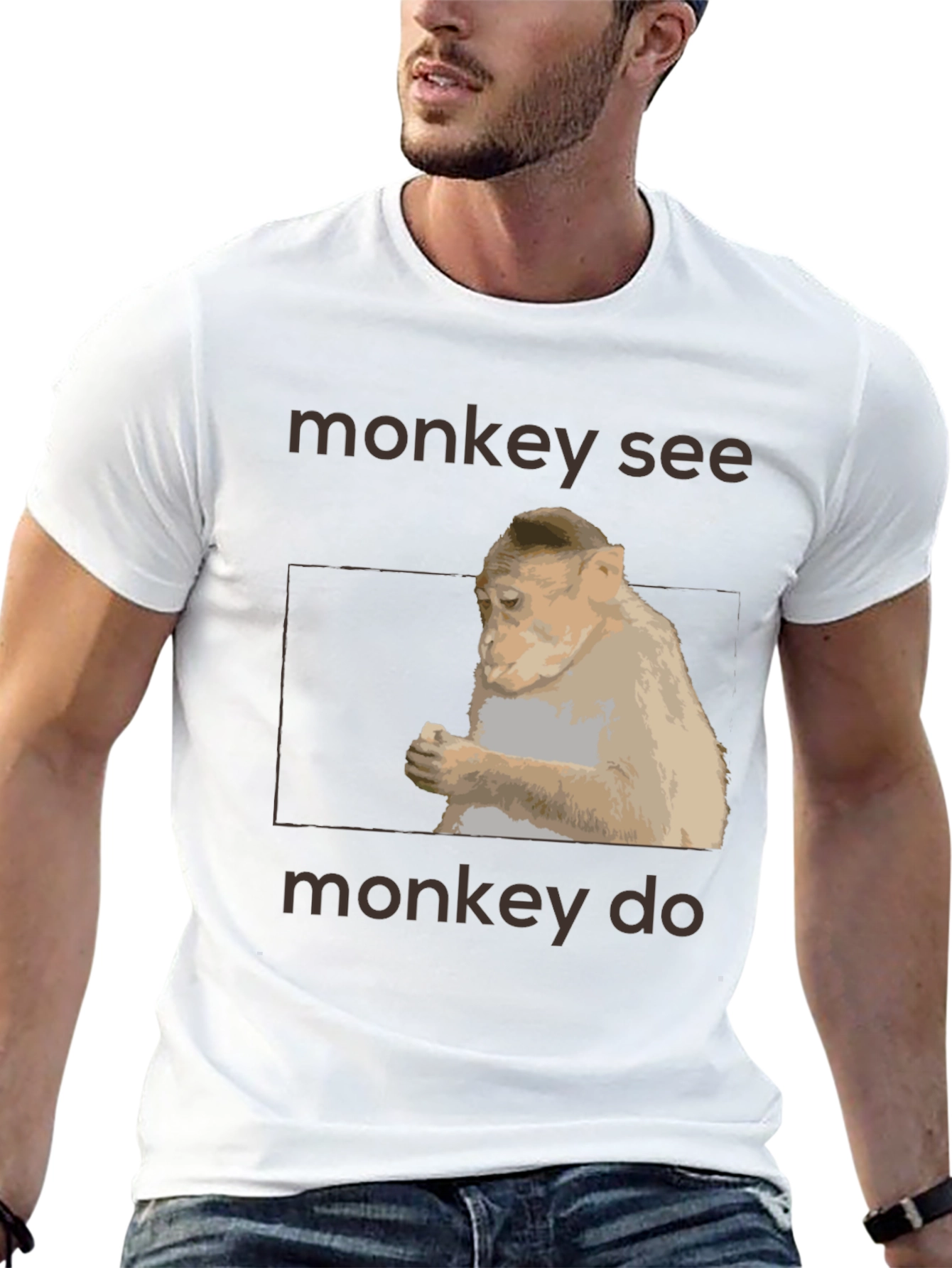 Monkey See Monkey Do Graphic T-Shirt