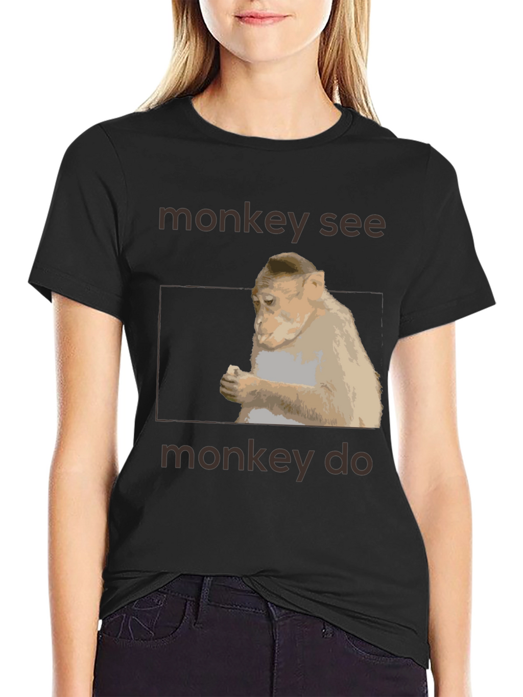 Monkey See Monkey Do Graphic T-Shirt