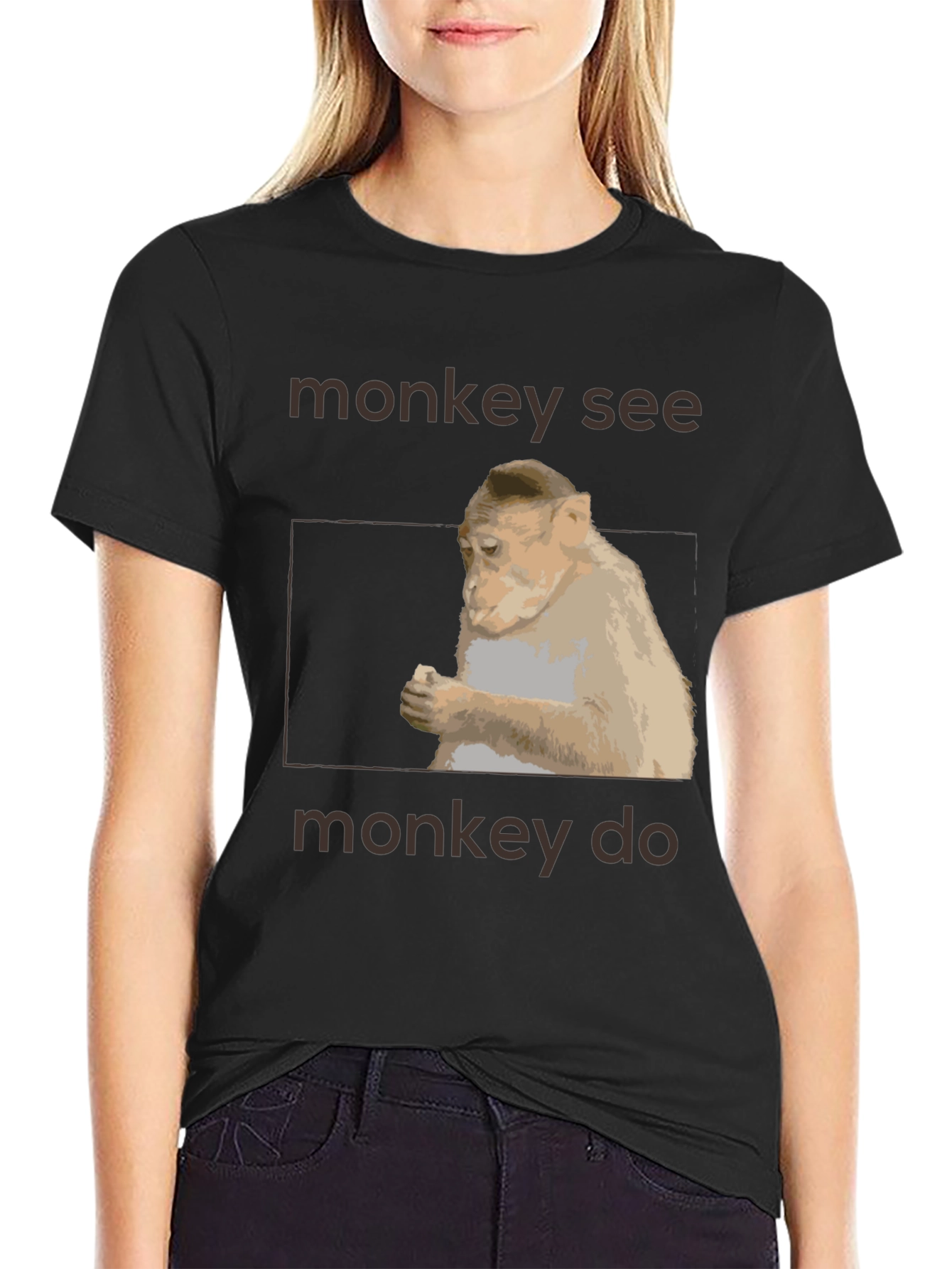 Monkey See Monkey Do Graphic T-Shirt