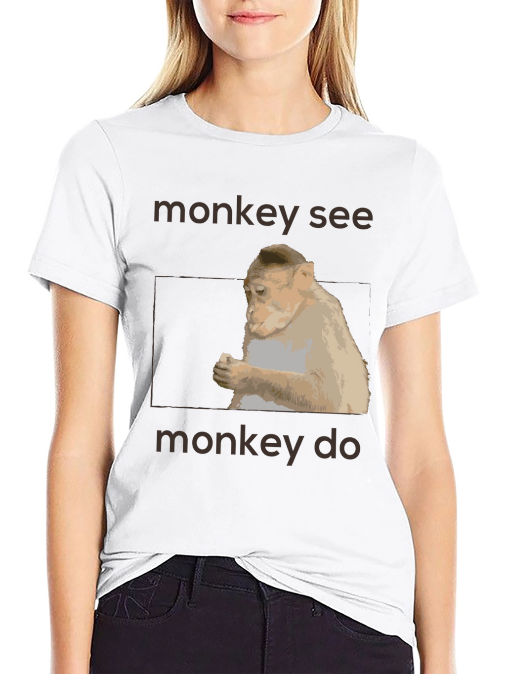 Monkey See Monkey Do Graphic T-Shirt