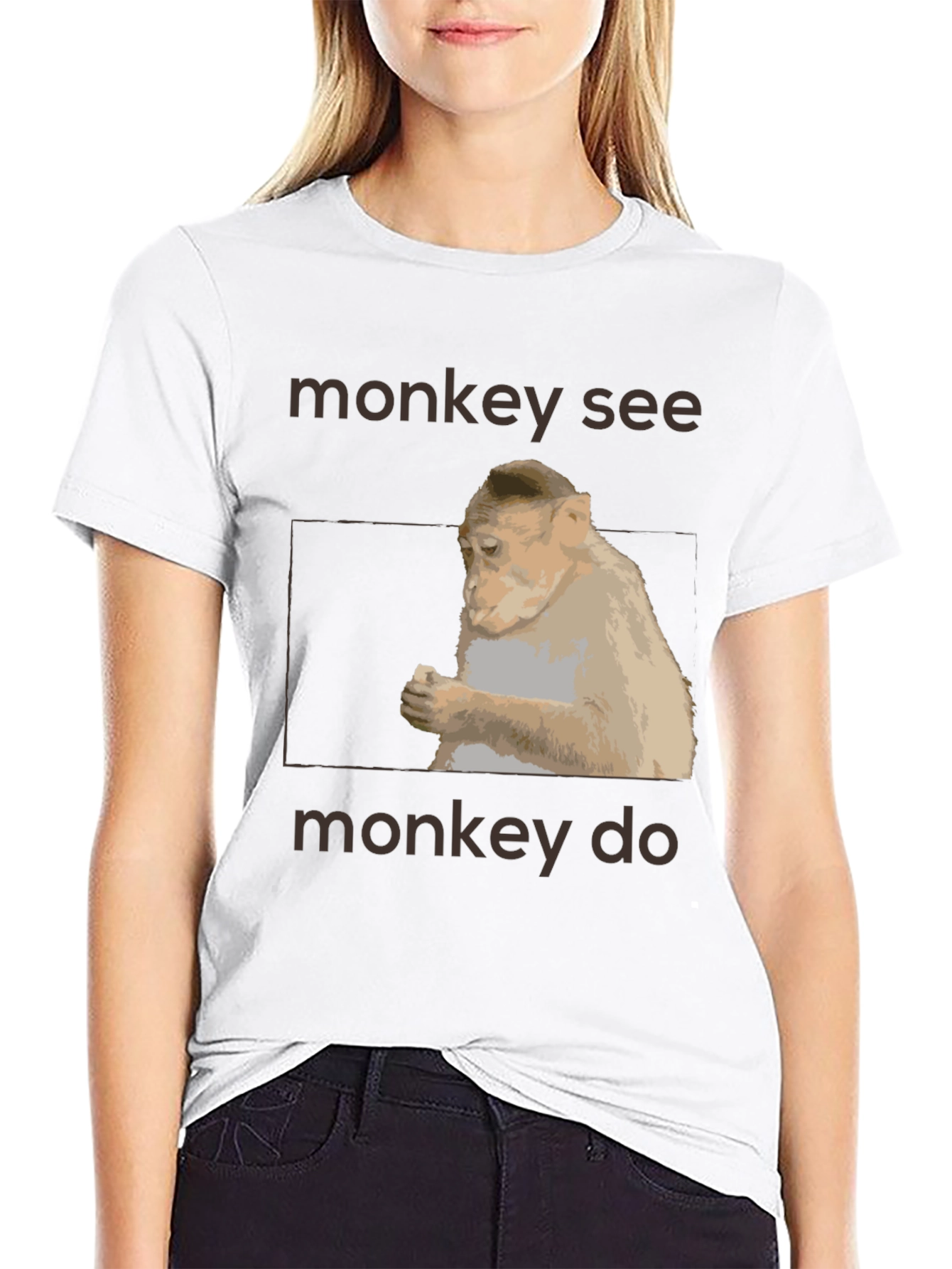 Monkey See Monkey Do Graphic T-Shirt