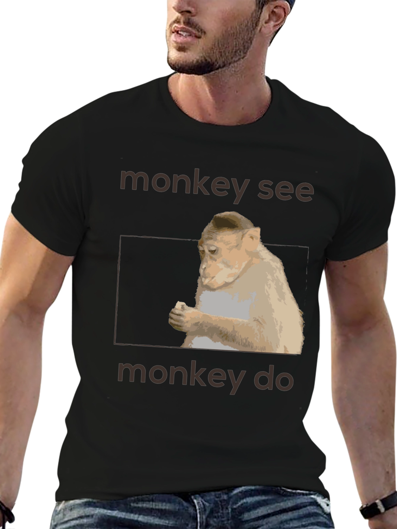 Monkey See Monkey Do Graphic T-Shirt