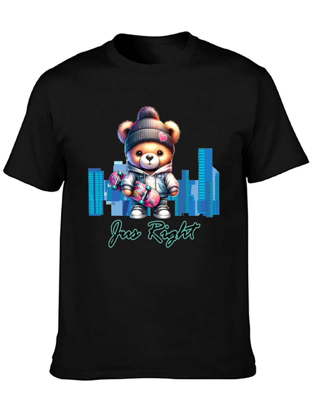 Trendy Teddy Bear Skater T-Shirt