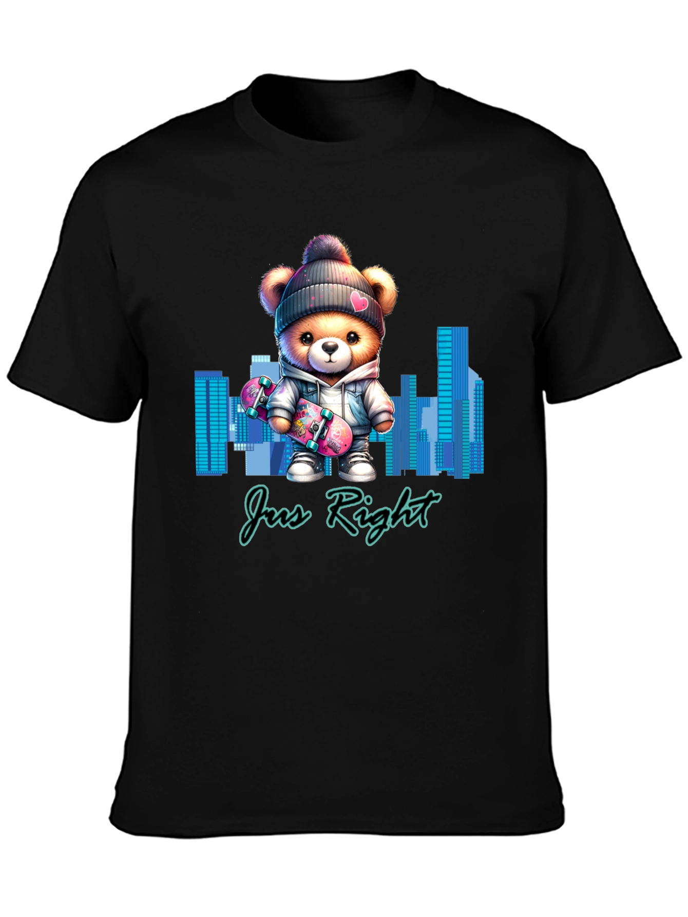 Trendy Teddy Bear Skater T-Shirt