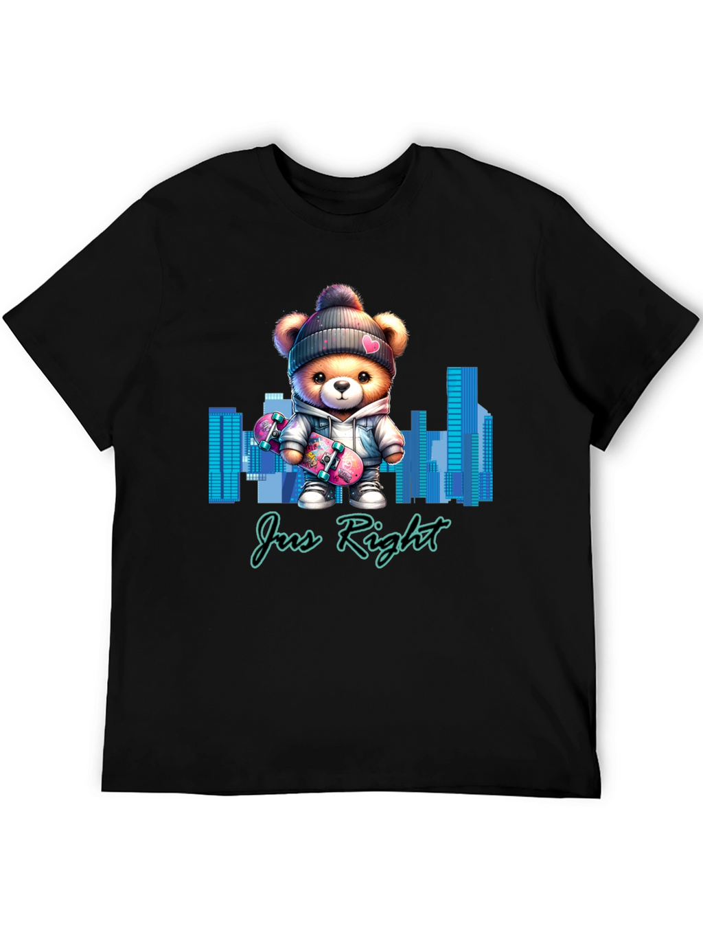 Trendy Teddy Bear Skater T-Shirt
