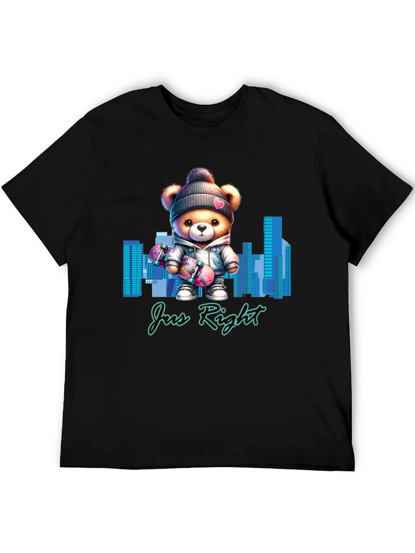 Trendy Teddy Bear Skater T-Shirt