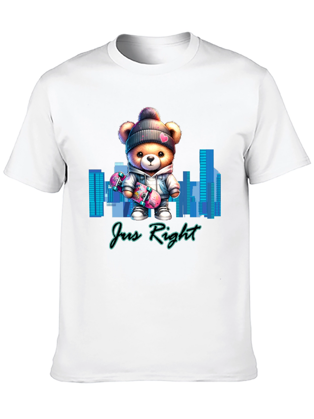 Trendy Teddy Bear Skater T-Shirt