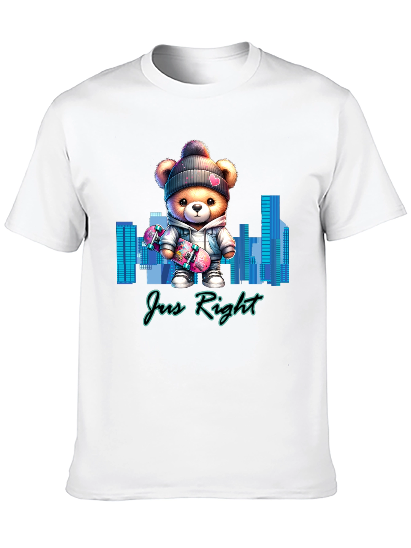 Trendy Teddy Bear Skater T-Shirt