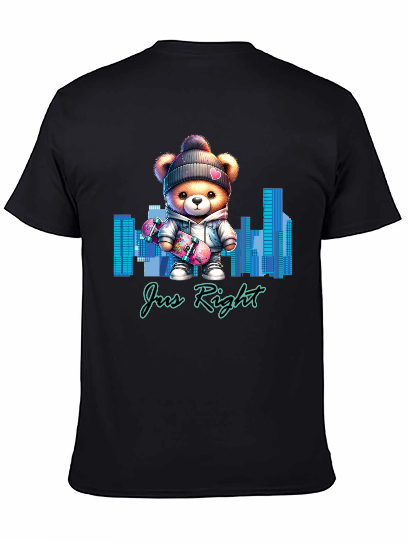 Trendy Teddy Bear Skater T-Shirt