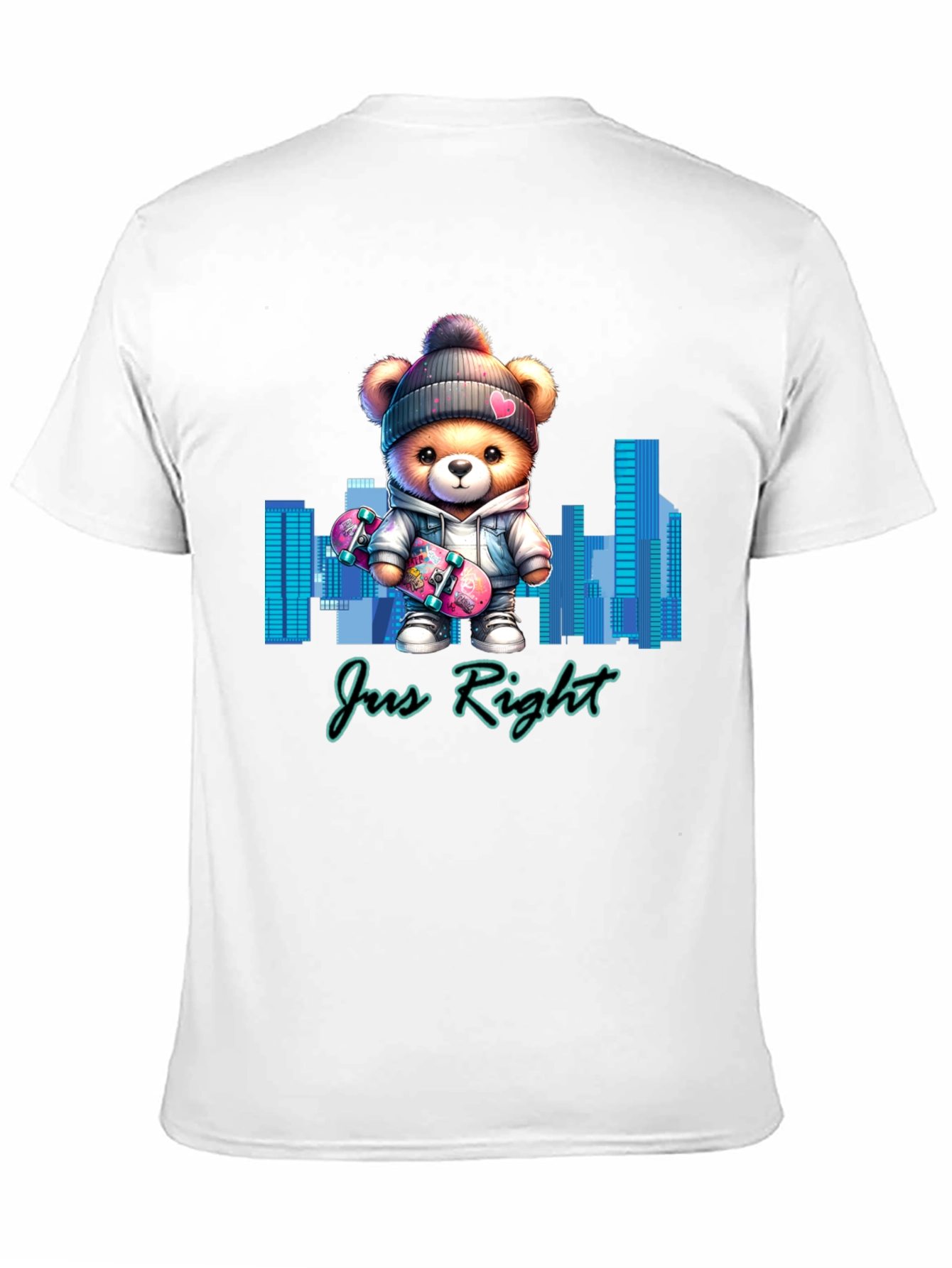 Trendy Teddy Bear Skater T-Shirt