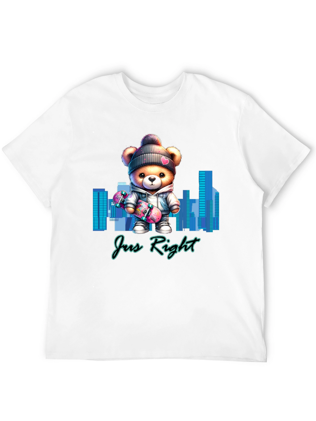Trendy Teddy Bear Skater T-Shirt