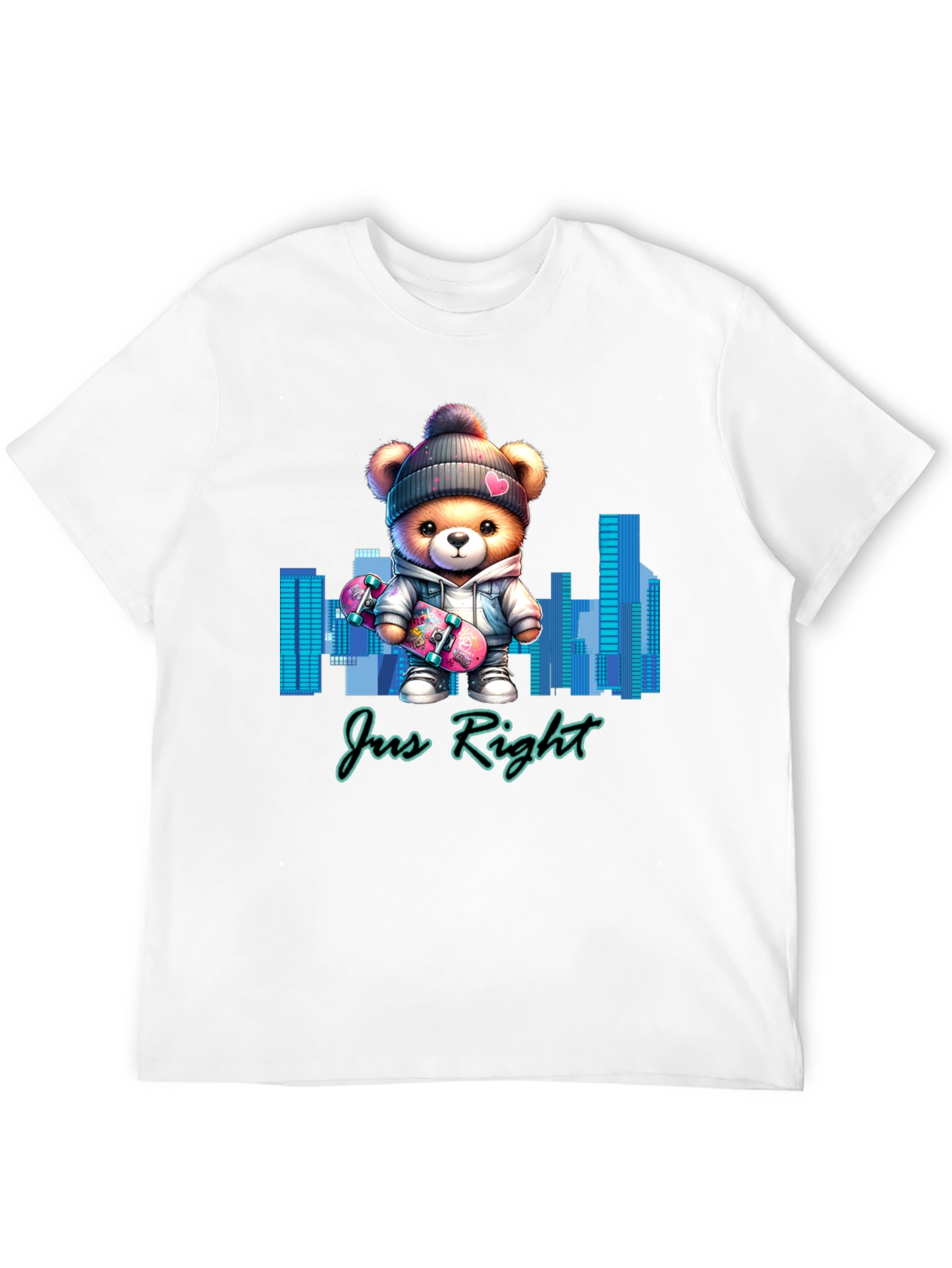 Trendy Teddy Bear Skater T-Shirt