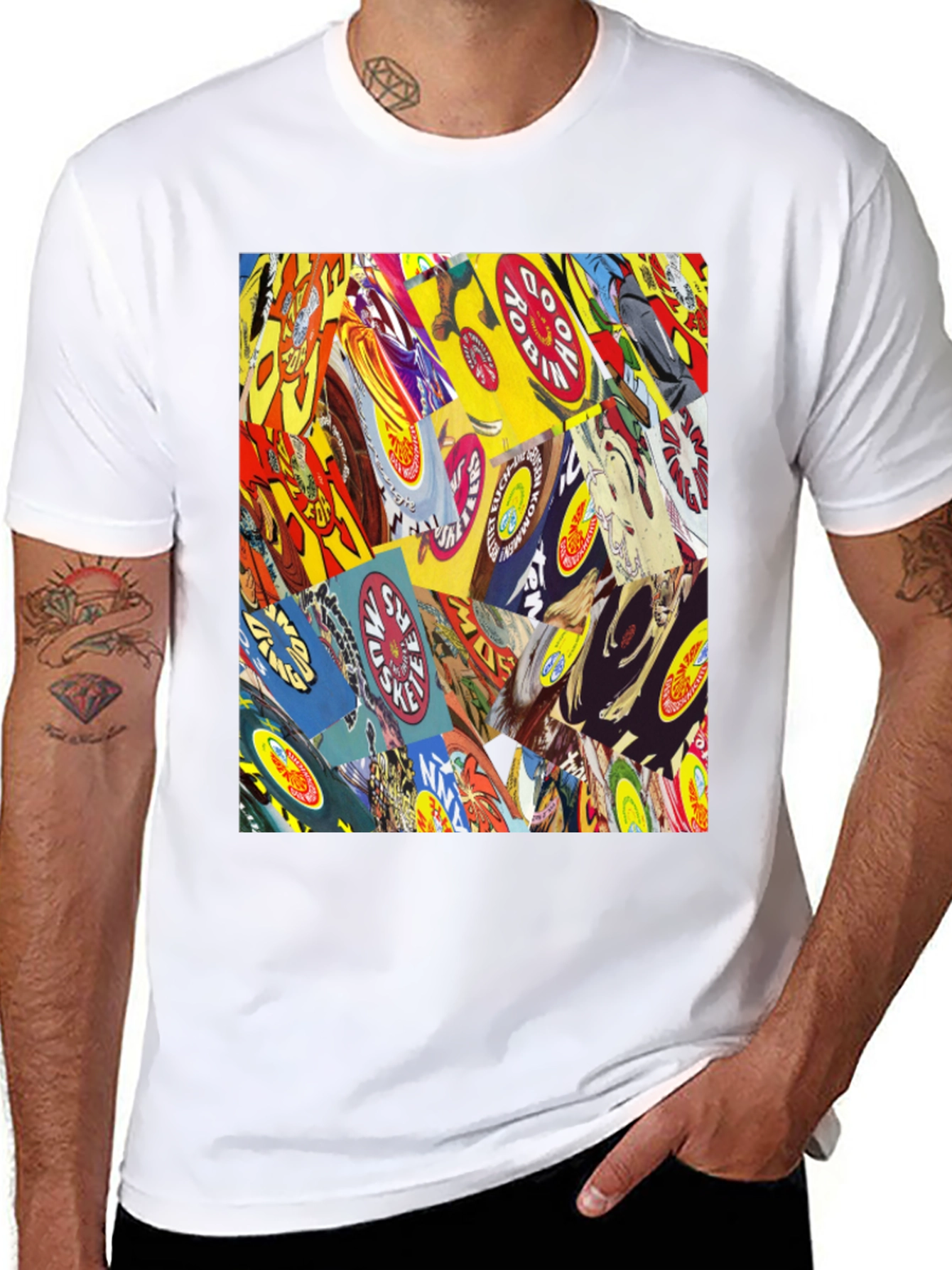 Comic Book Cover Print Black T-Shirt