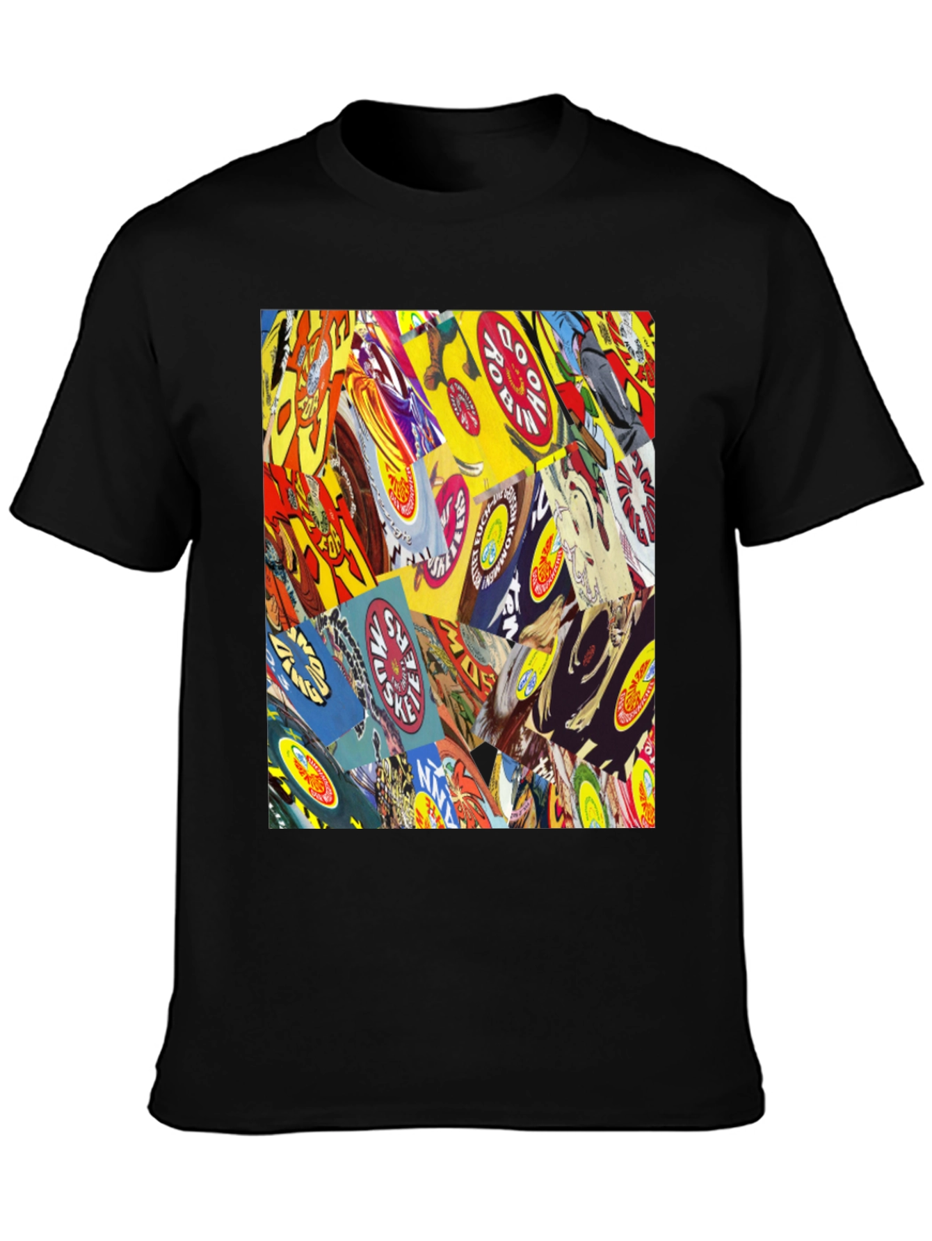 Comic Book Cover Print Black T-Shirt