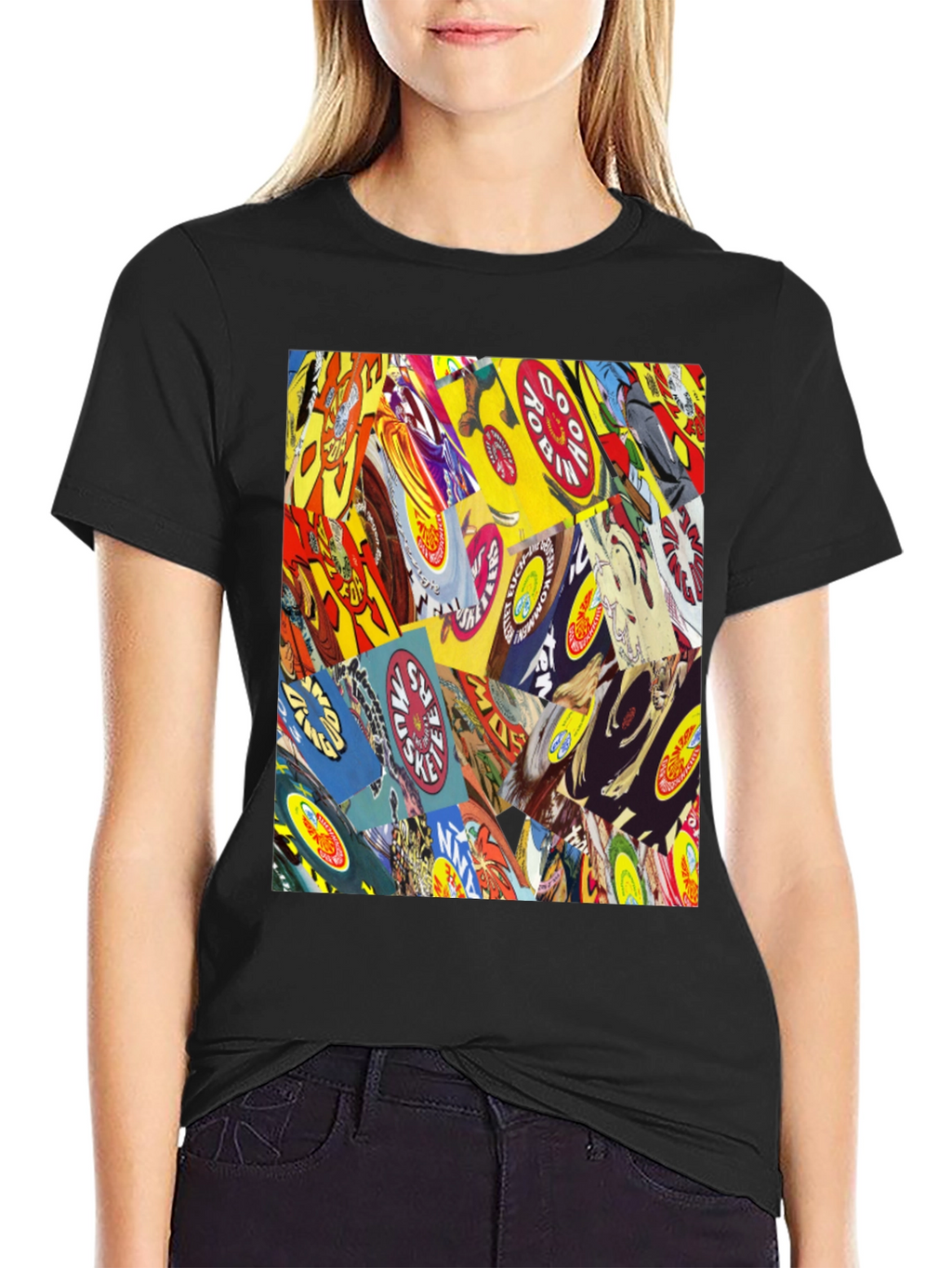 Comic Book Cover Print Black T-Shirt