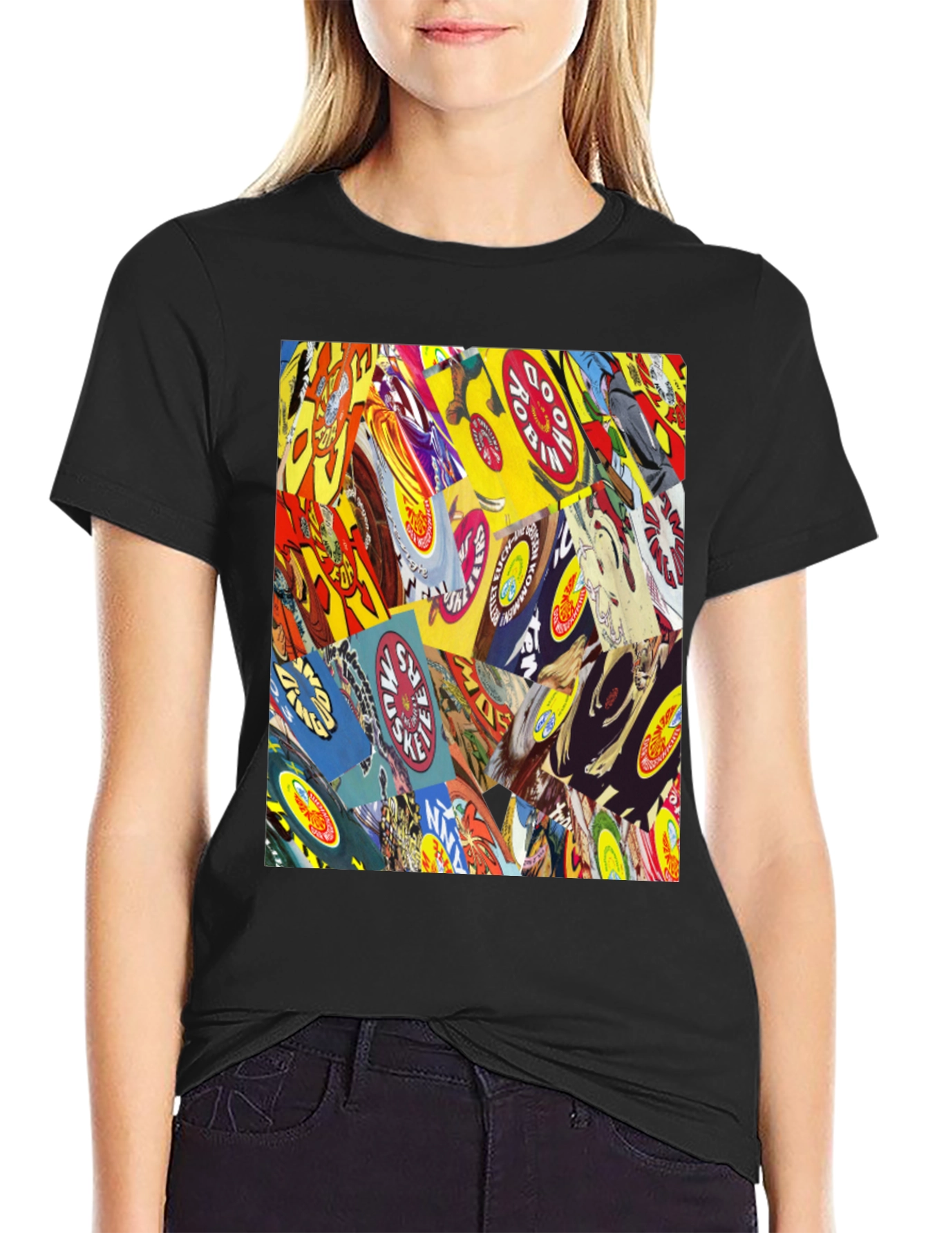 Comic Book Cover Print Black T-Shirt