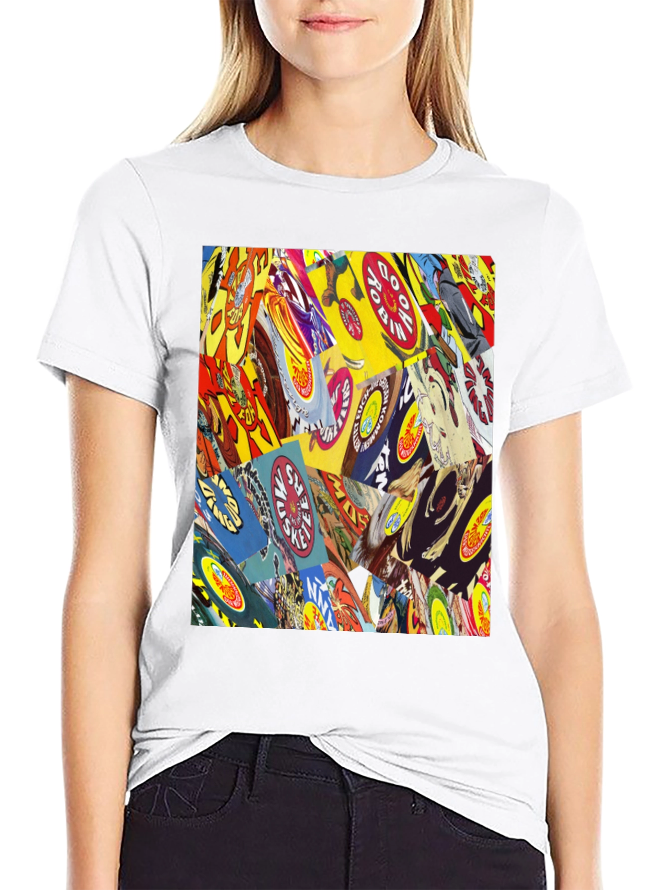 Comic Book Cover Print Black T-Shirt
