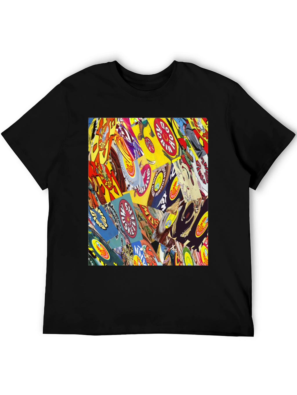Comic Book Cover Print Black T-Shirt