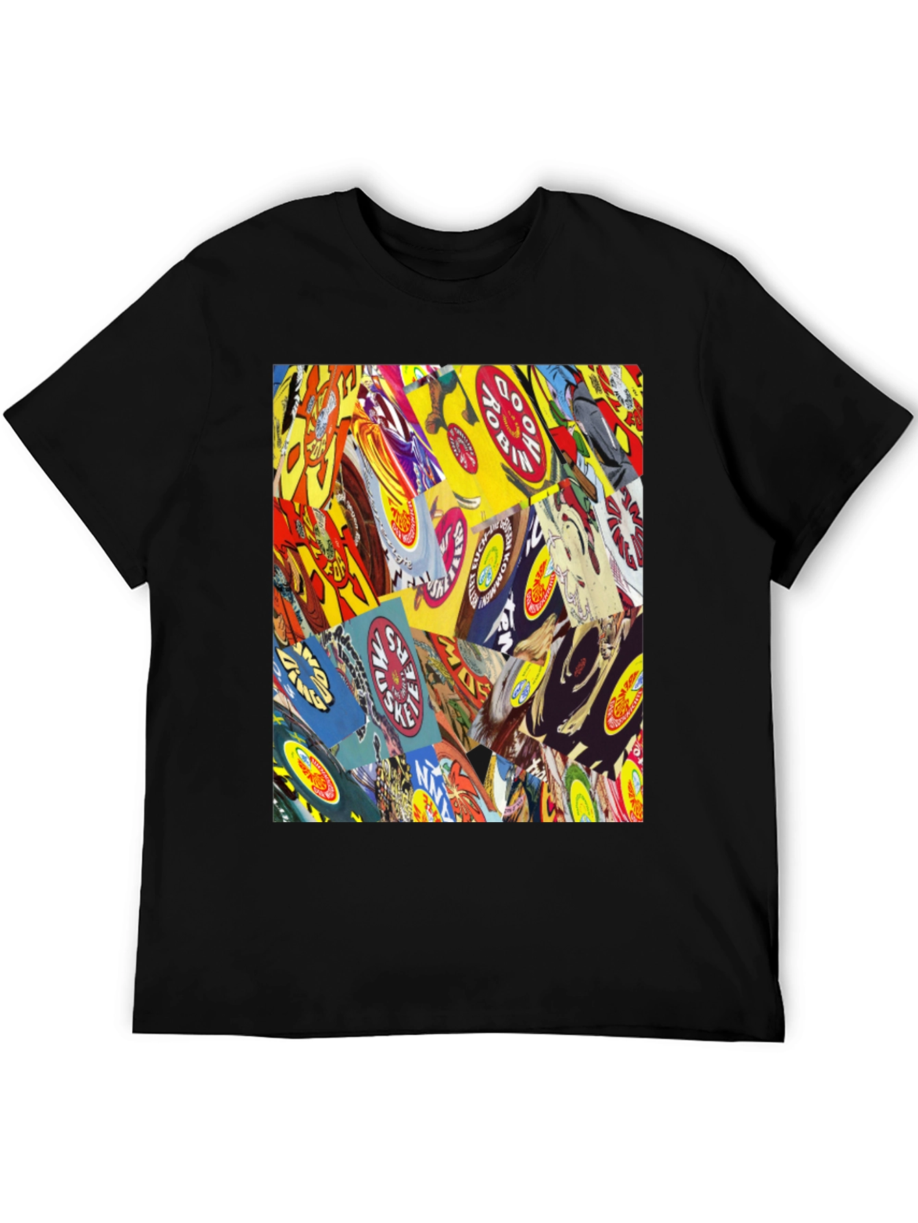 Comic Book Cover Print Black T-Shirt