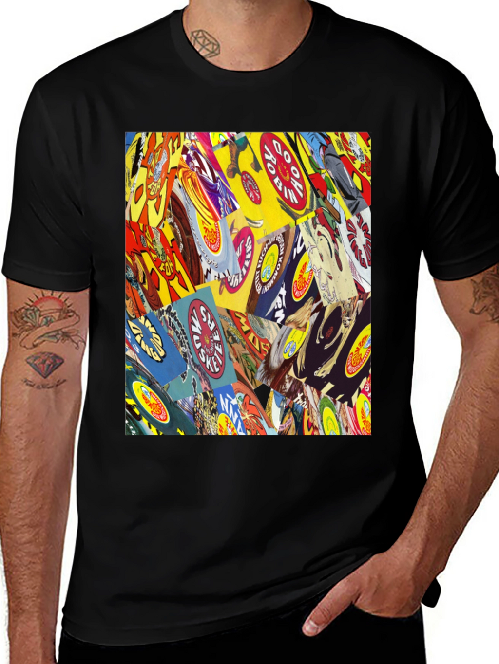 Comic Book Cover Print Black T-Shirt