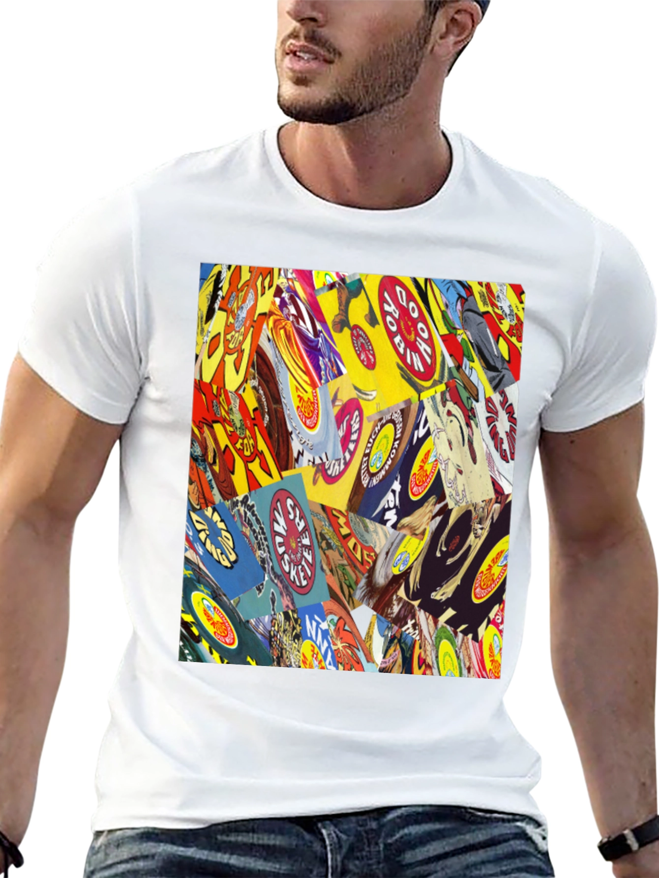 Comic Book Cover Print Black T-Shirt