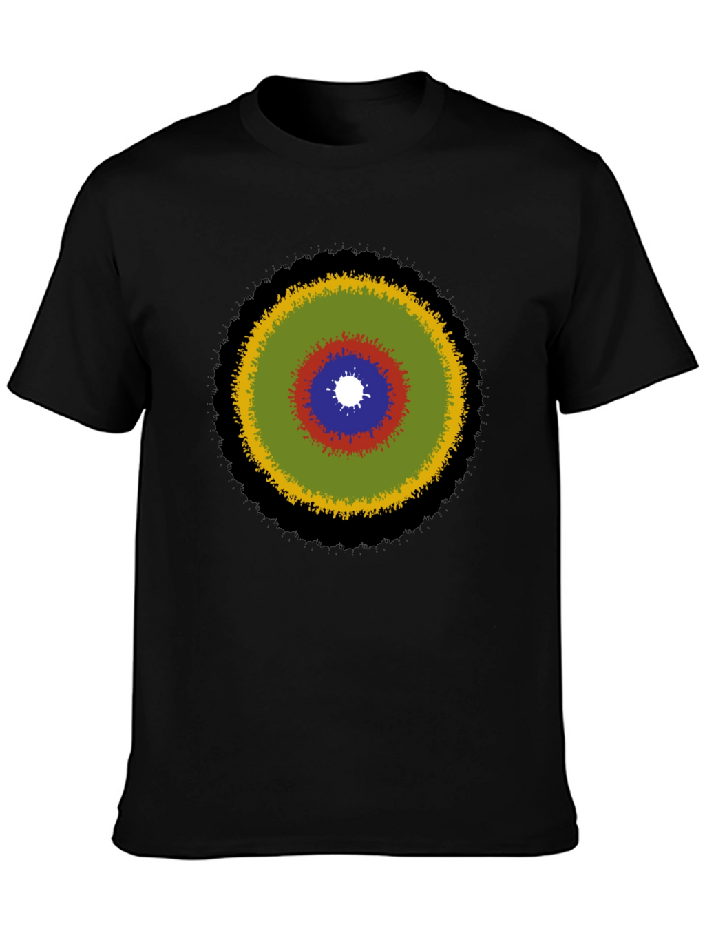 Abstract Target Graphic Tee - Stylish Casual Wear