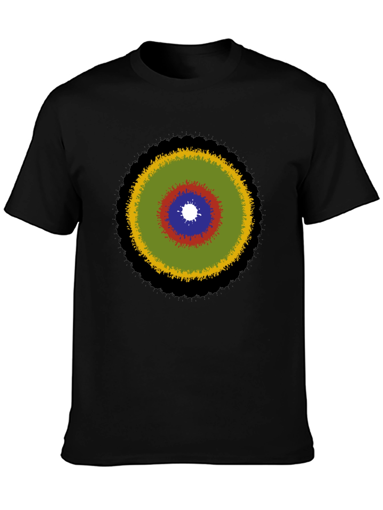 Abstract Target Graphic Tee - Stylish Casual Wear