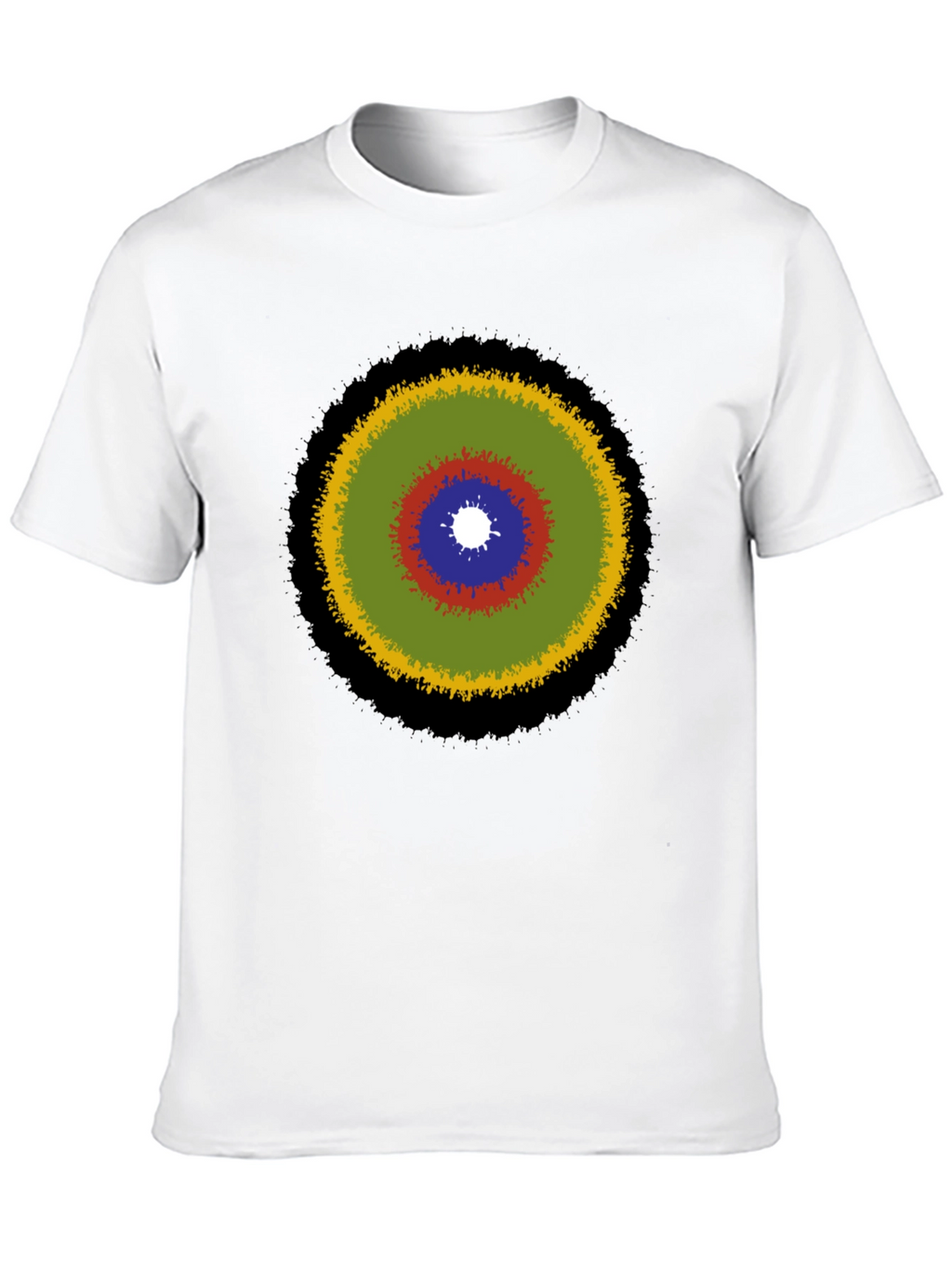 Abstract Target Graphic Tee - Stylish Casual Wear