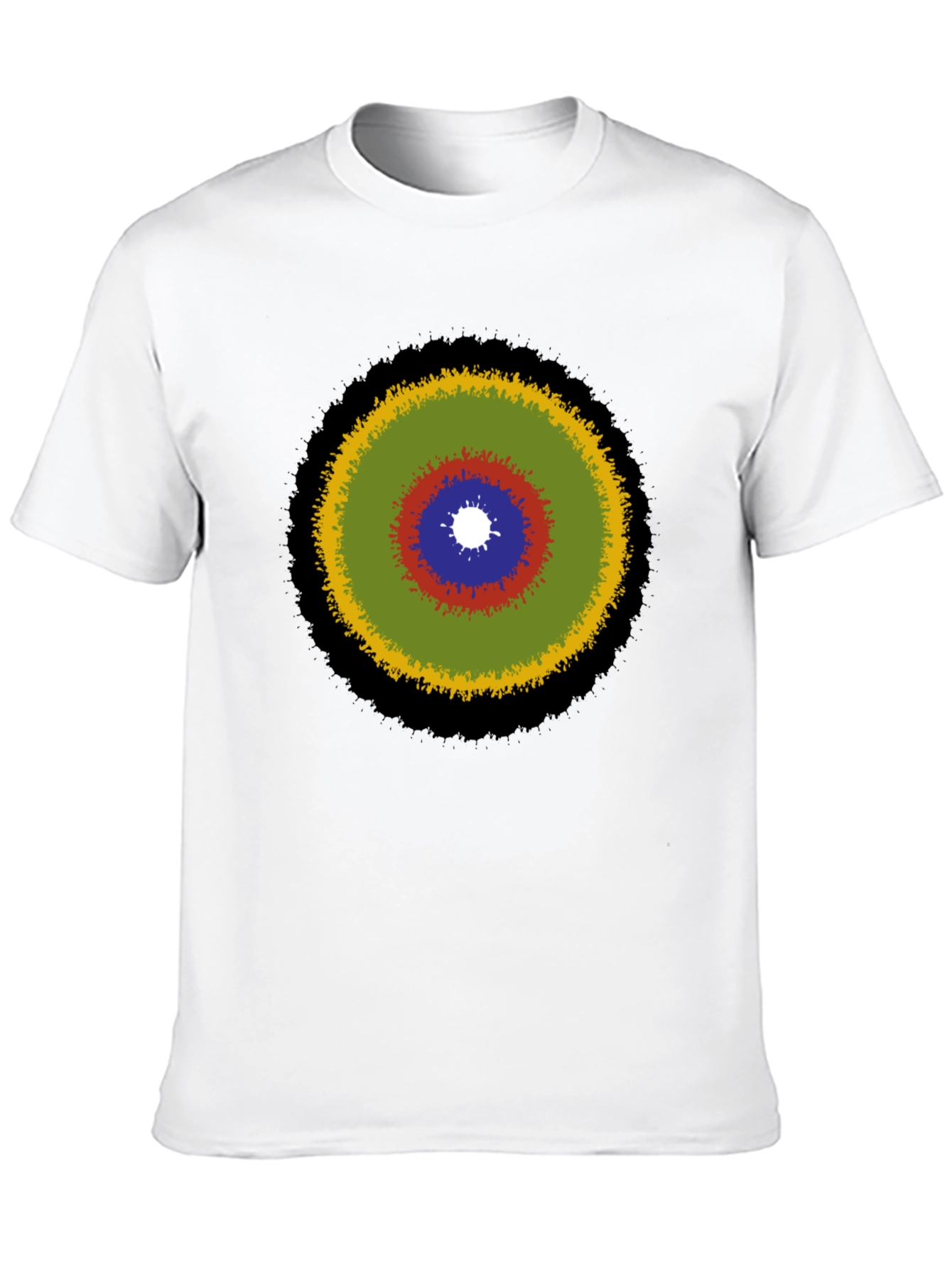 Abstract Target Graphic Tee - Stylish Casual Wear