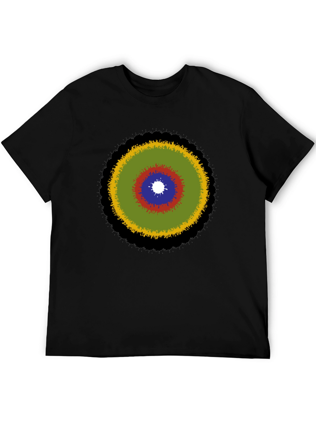 Abstract Target Graphic Tee - Stylish Casual Wear