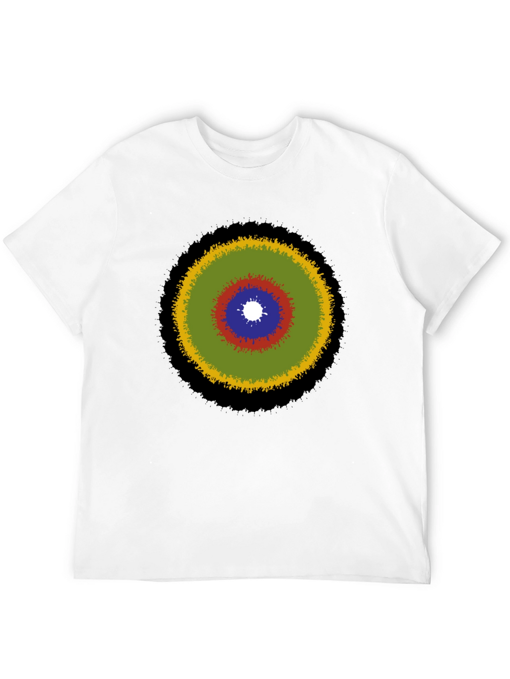 Abstract Target Graphic Tee - Stylish Casual Wear