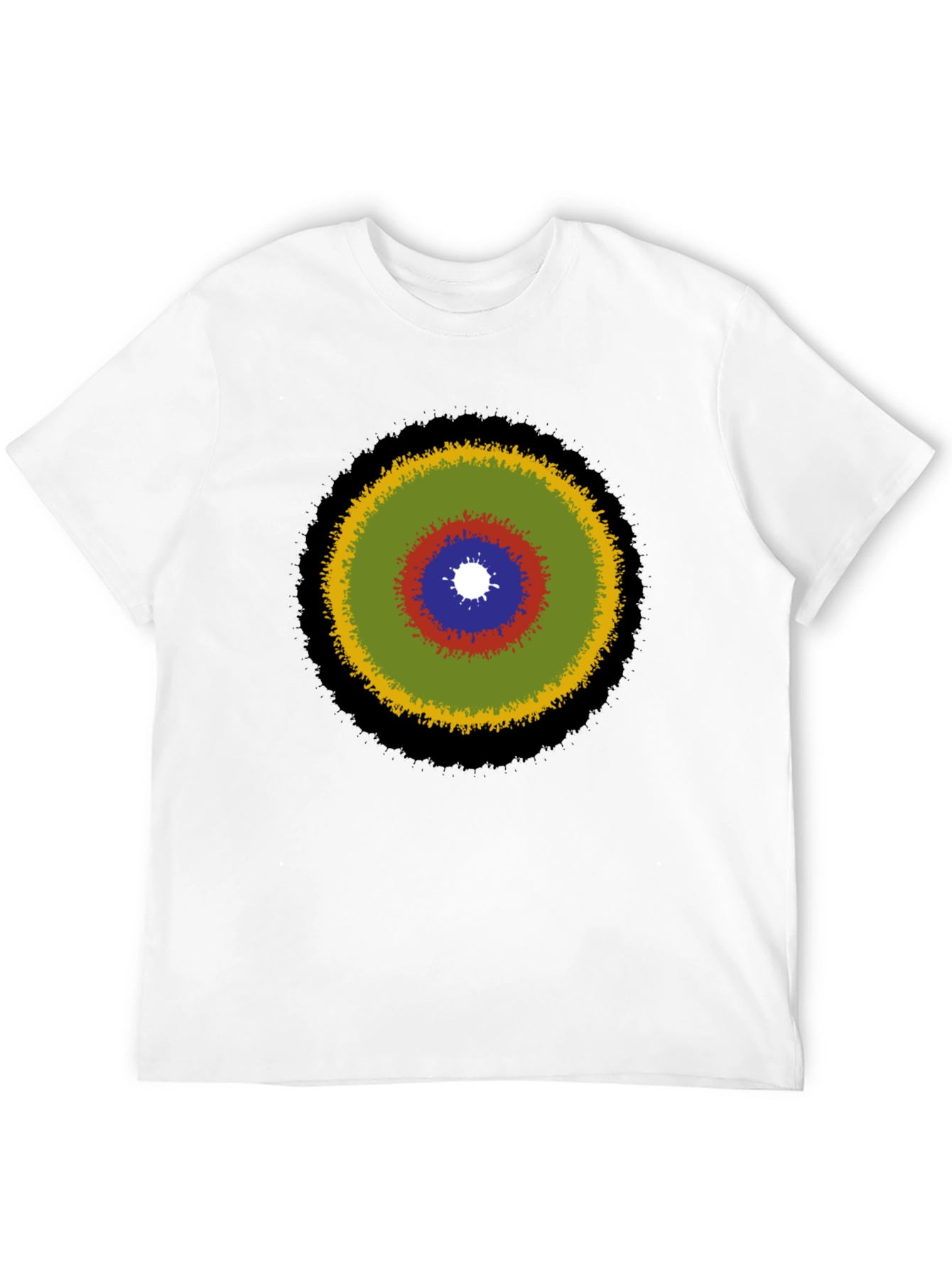 Abstract Target Graphic Tee - Stylish Casual Wear