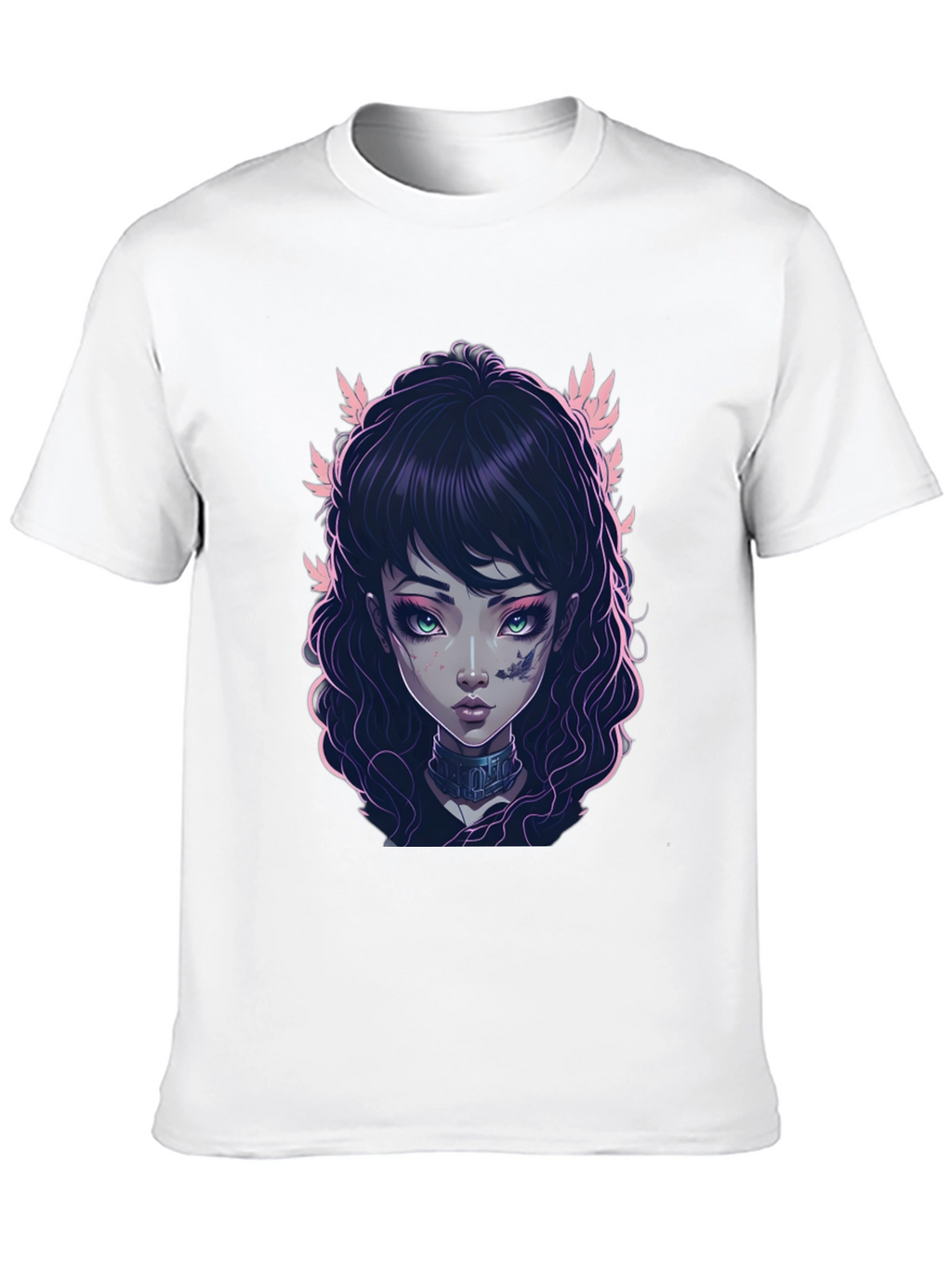 Gothic Girl Graphic Black T-Shirt