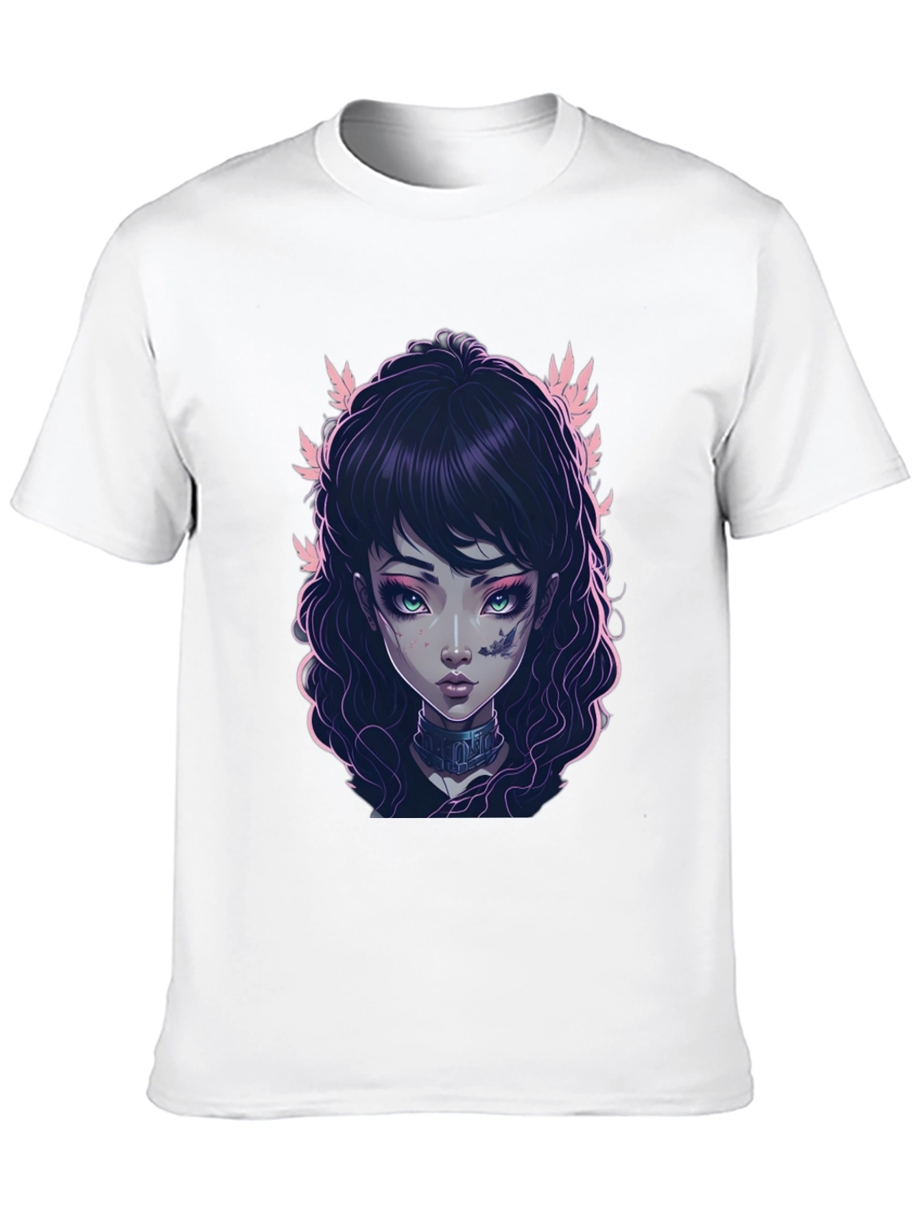 Gothic Girl Graphic Black T-Shirt
