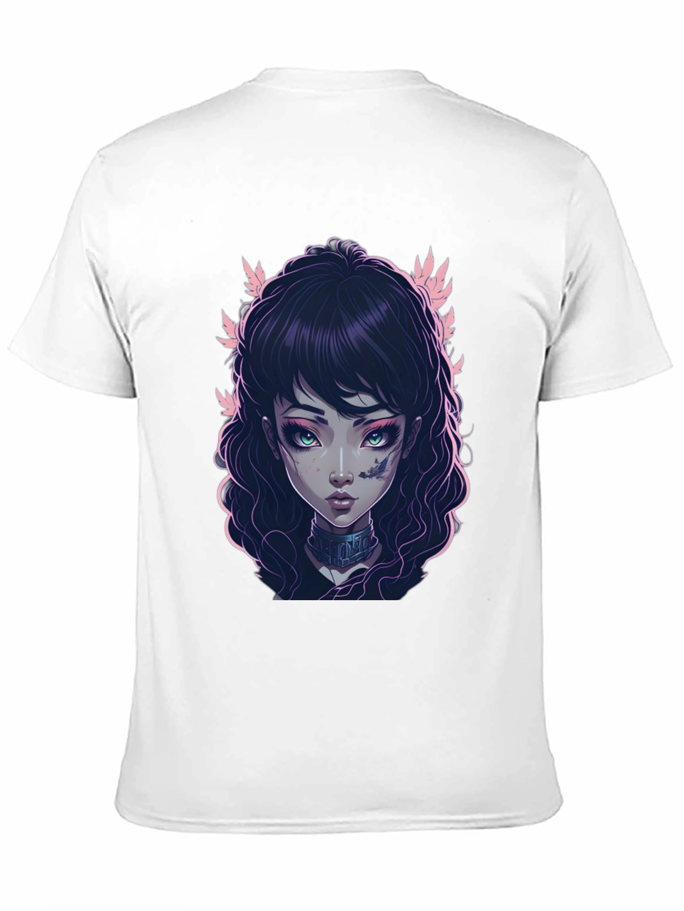 Gothic Girl Graphic Black T-Shirt