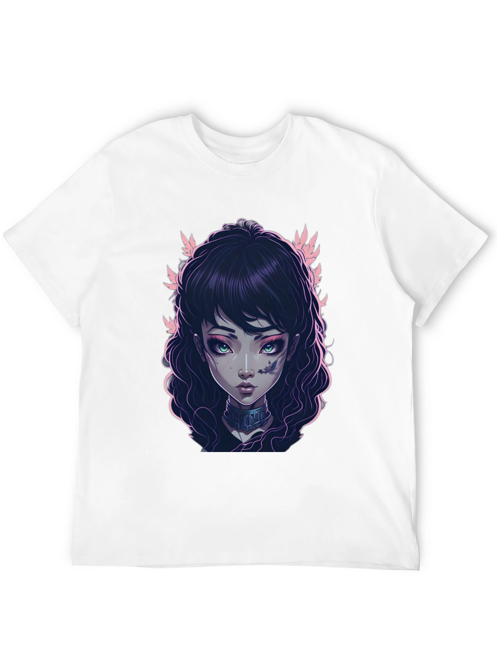 Gothic Girl Graphic Black T-Shirt