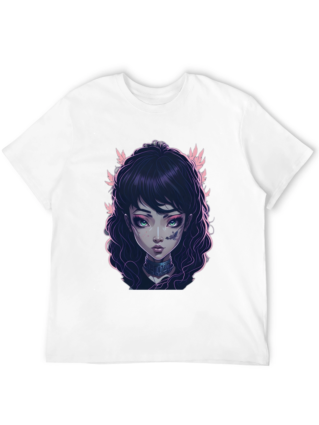 Gothic Girl Graphic Black T-Shirt