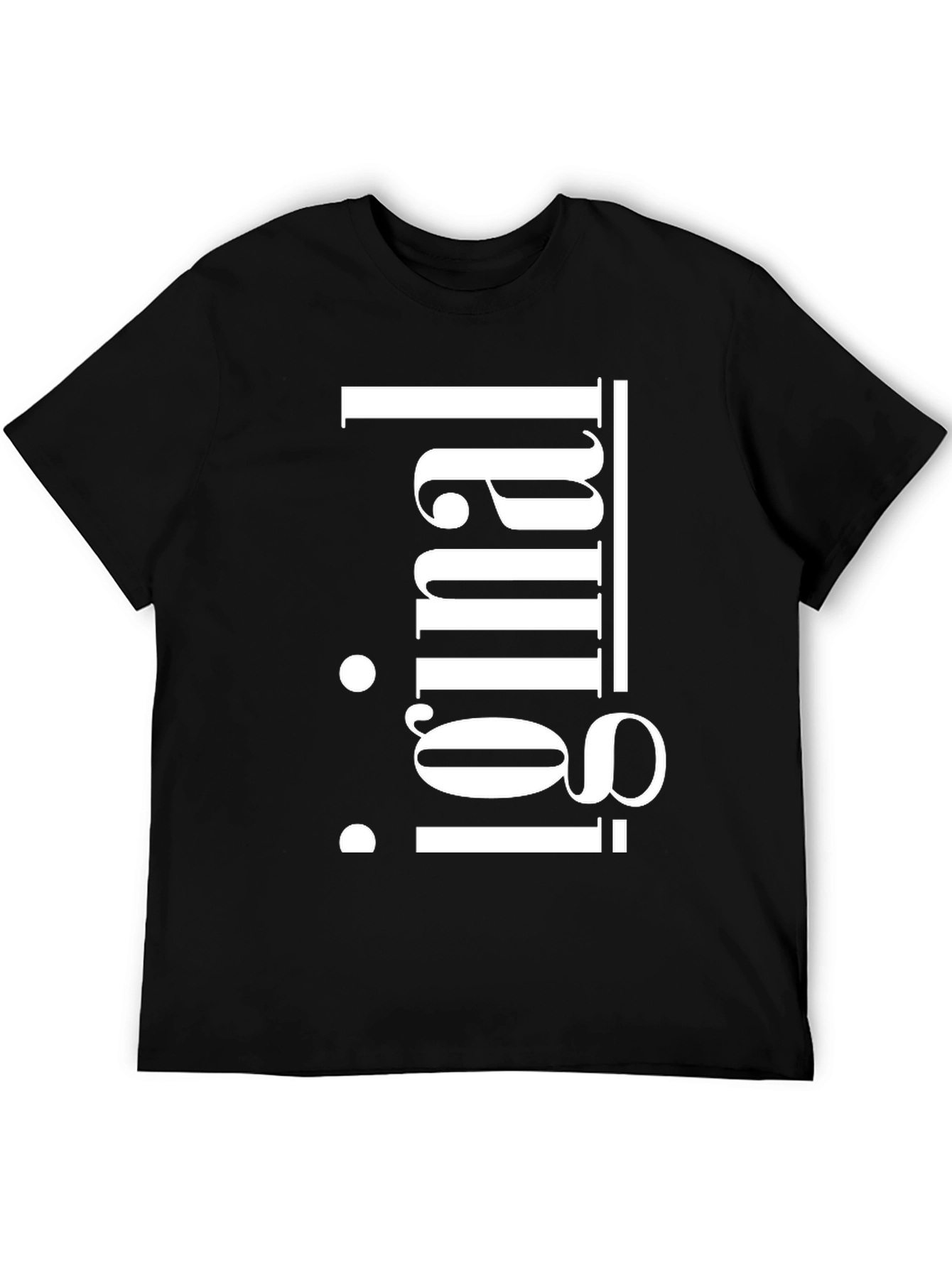Original Graphic Tee - Black Cotton T-Shirt