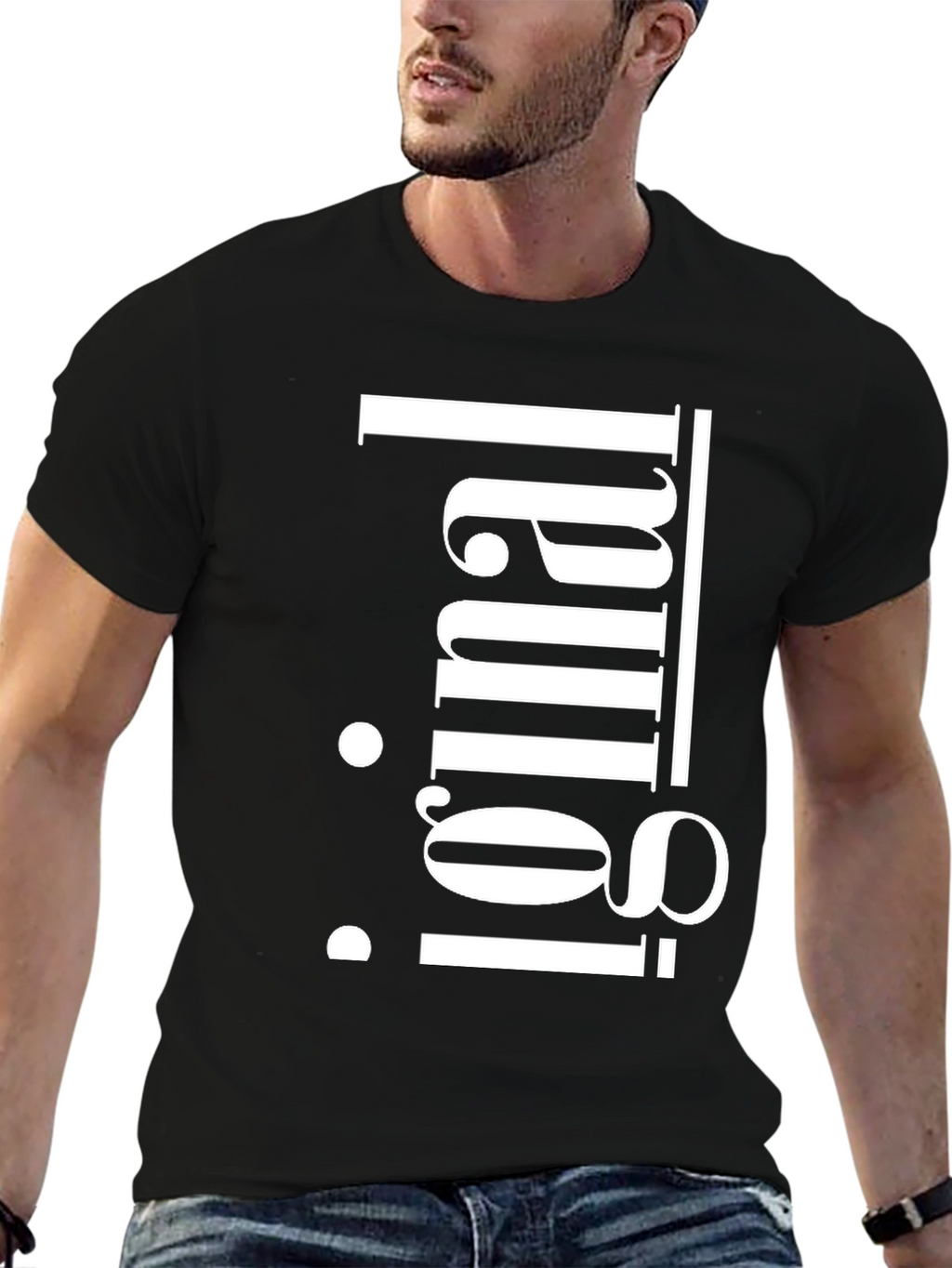 Original Graphic Tee - Black Cotton T-Shirt