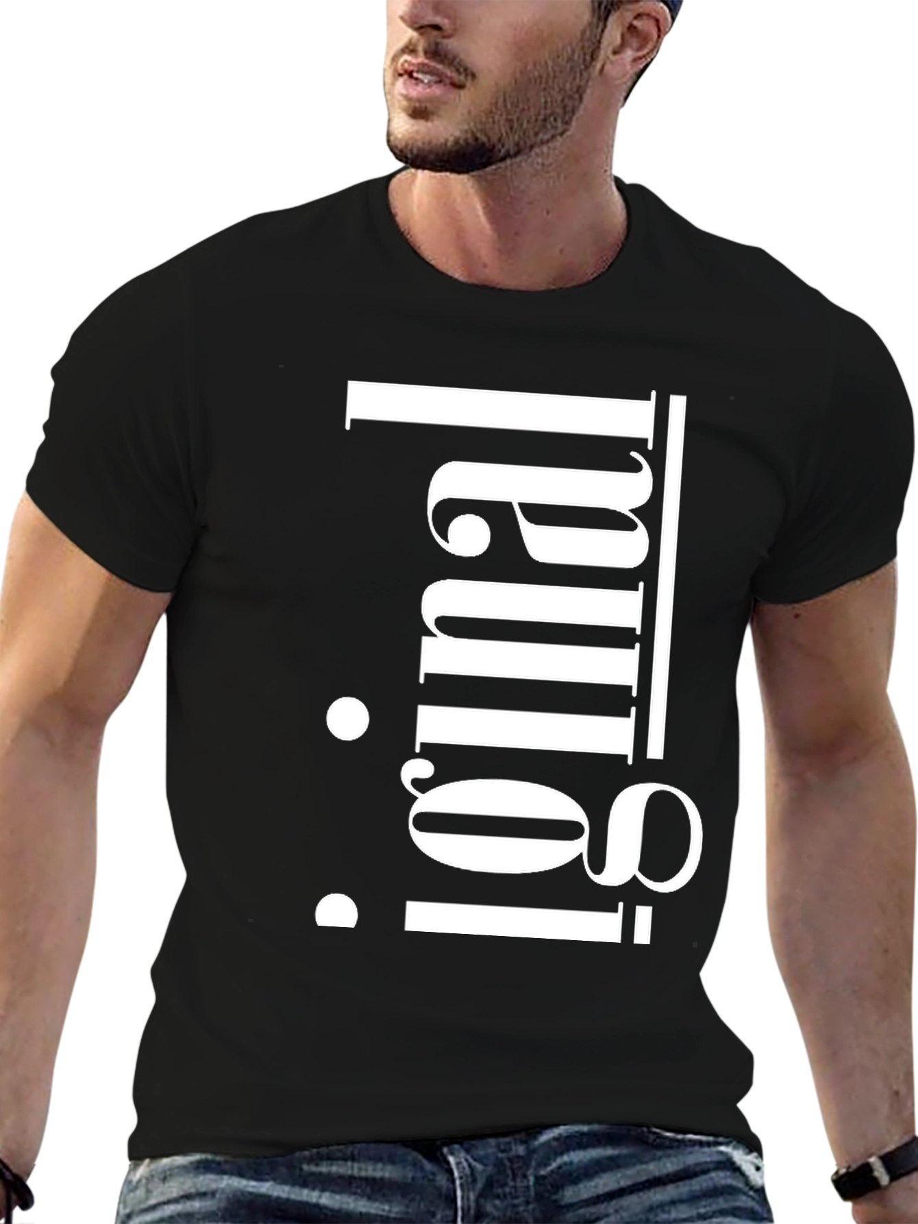 Original Graphic Tee - Black Cotton T-Shirt