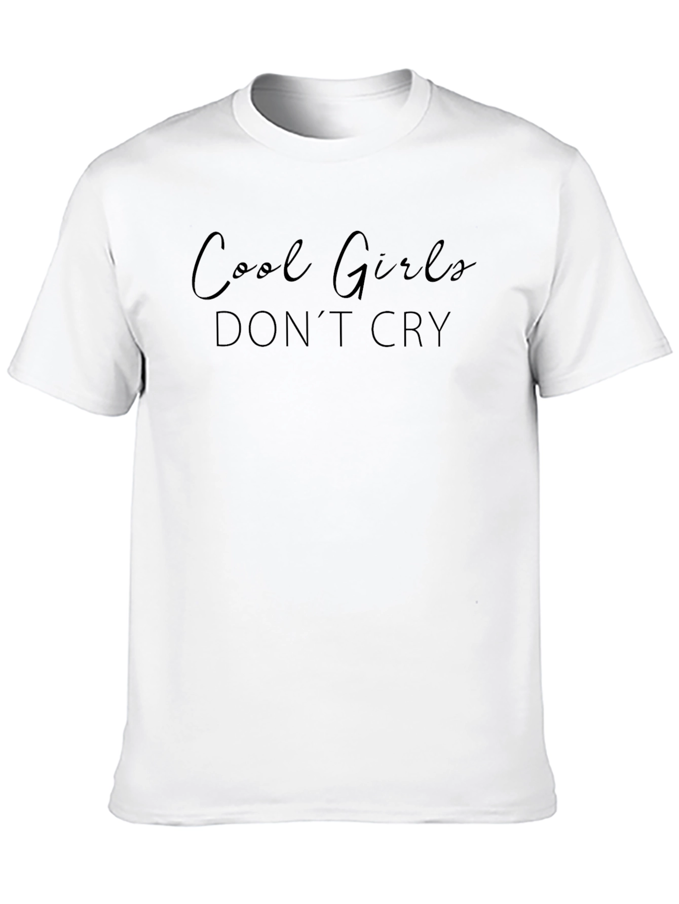 Cool Girls Dont Cry Black Graphic Tee