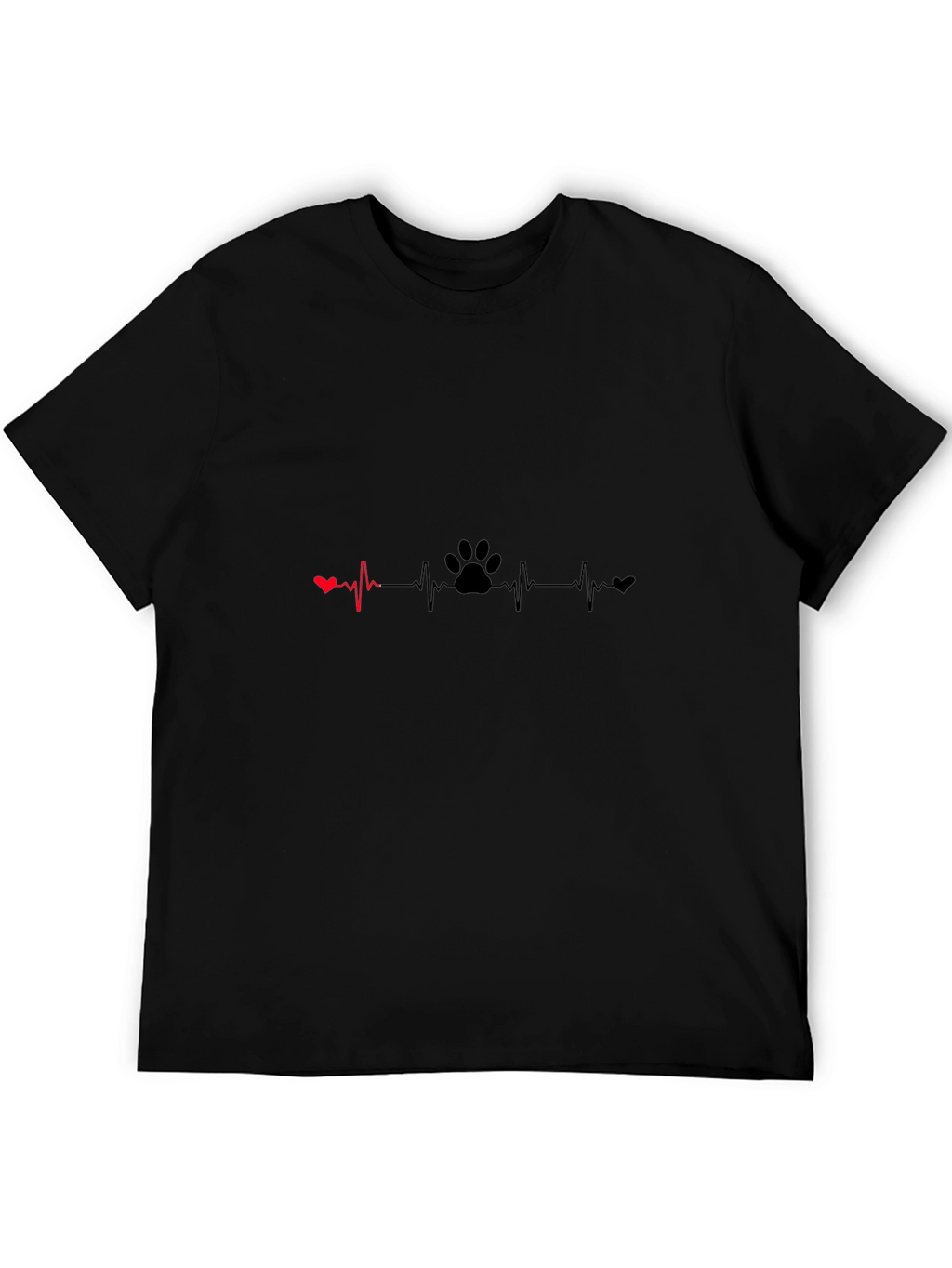 Heartbeat Paw Print T-Shirt - Love Your Pet!