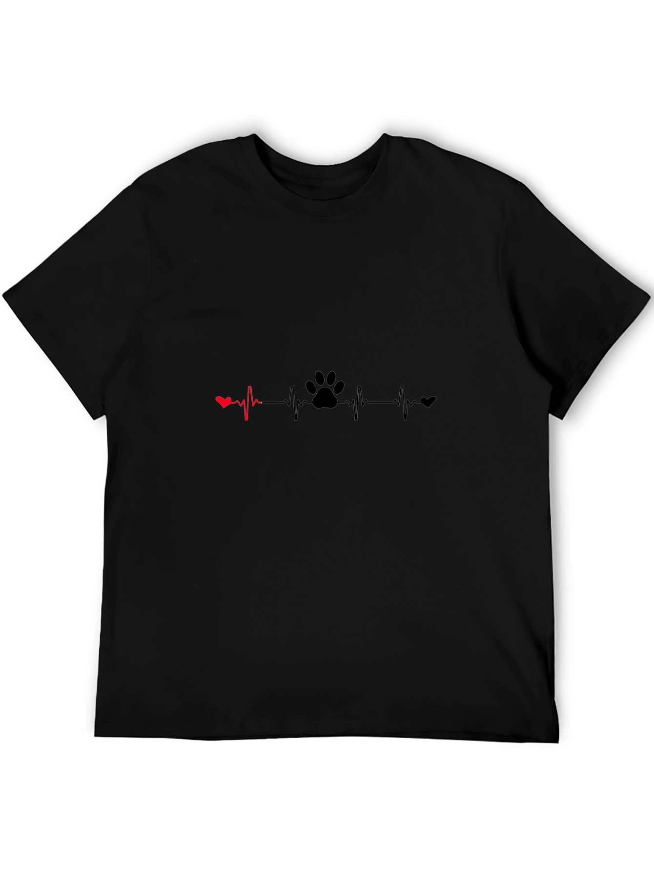 Heartbeat Paw Print T-Shirt - Love Your Pet!