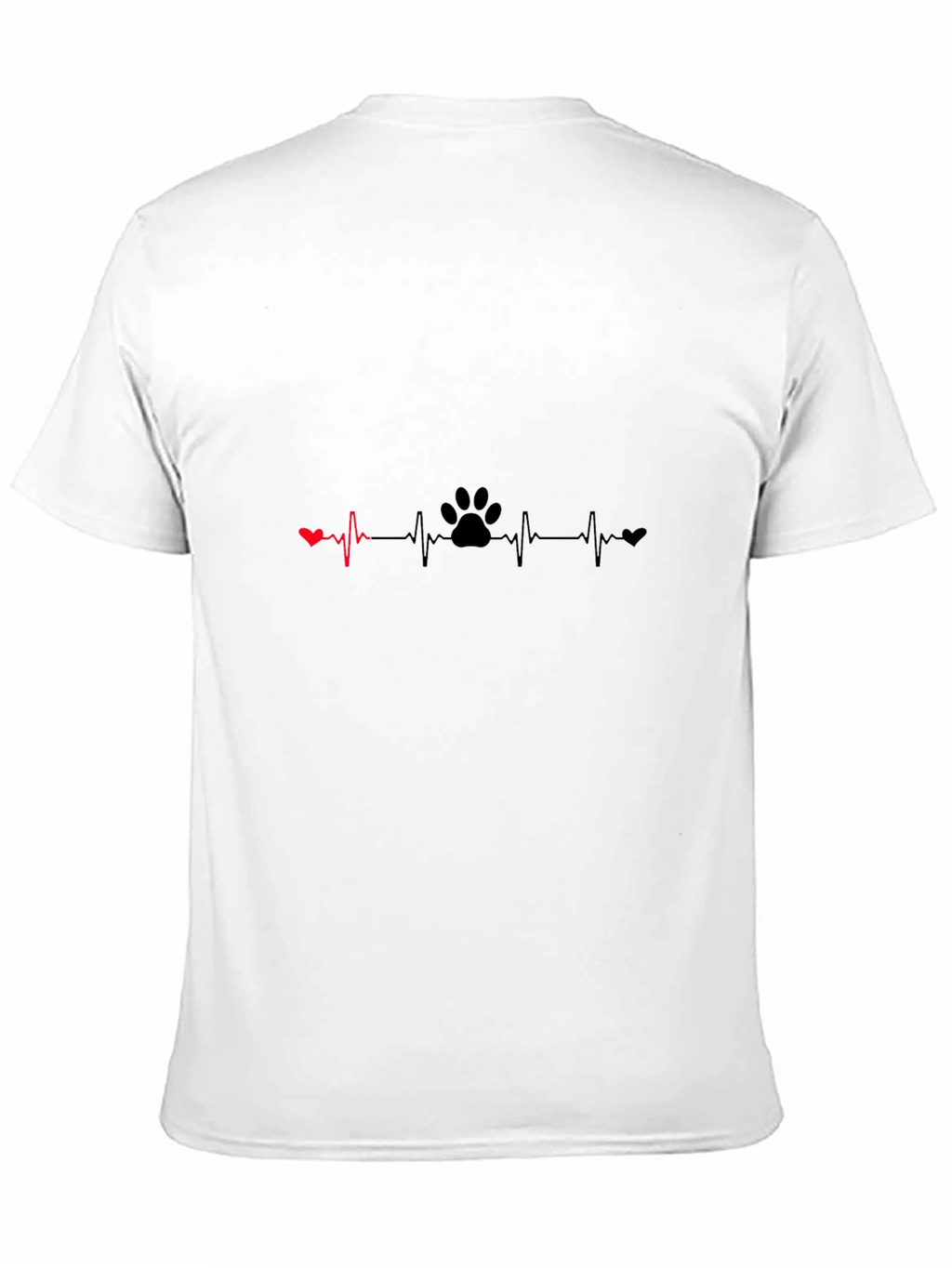 Heartbeat Paw Print T-Shirt - Love Your Pet!