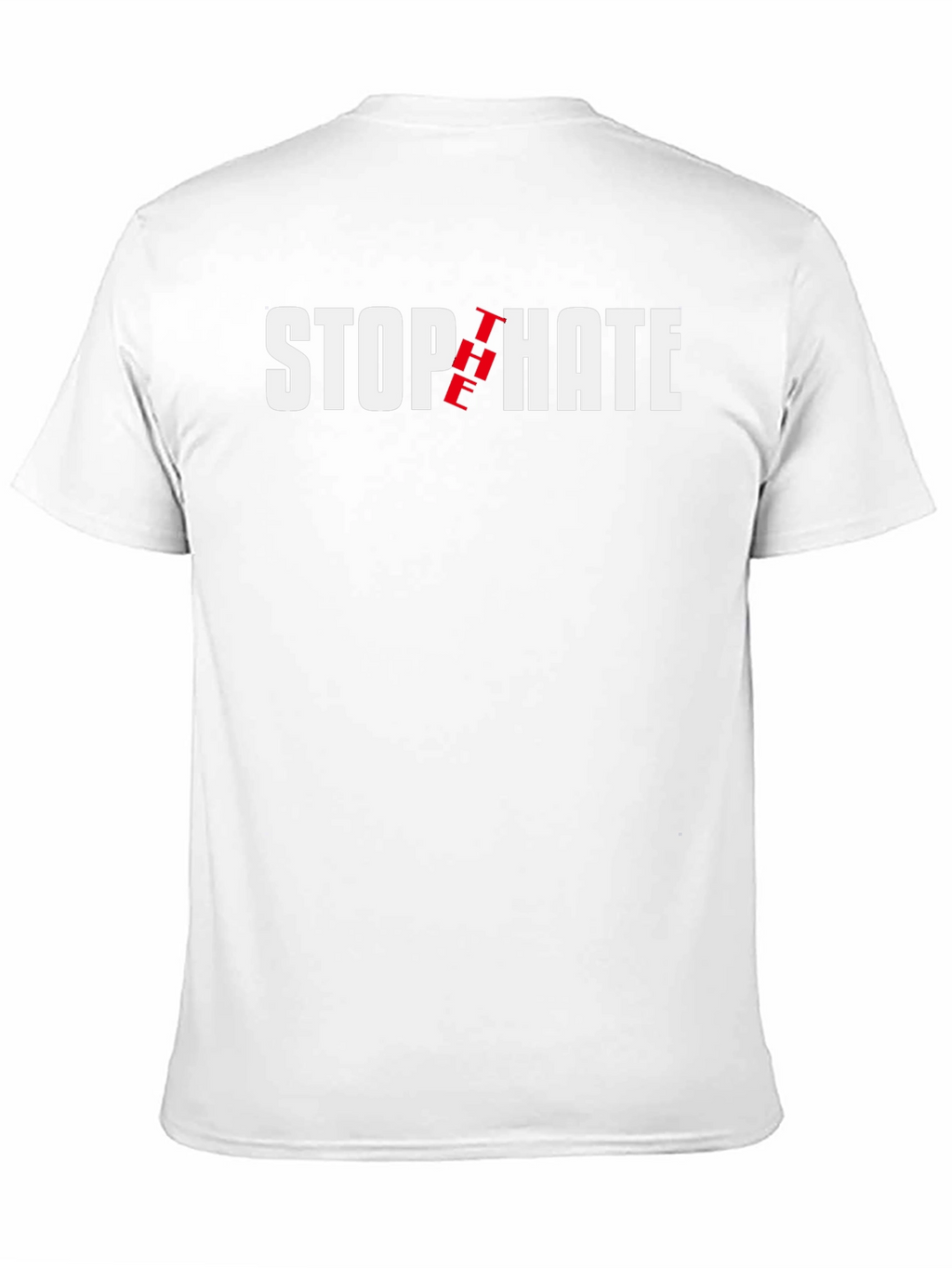 Stop The Hate T-Shirt - Black Cotton Tee