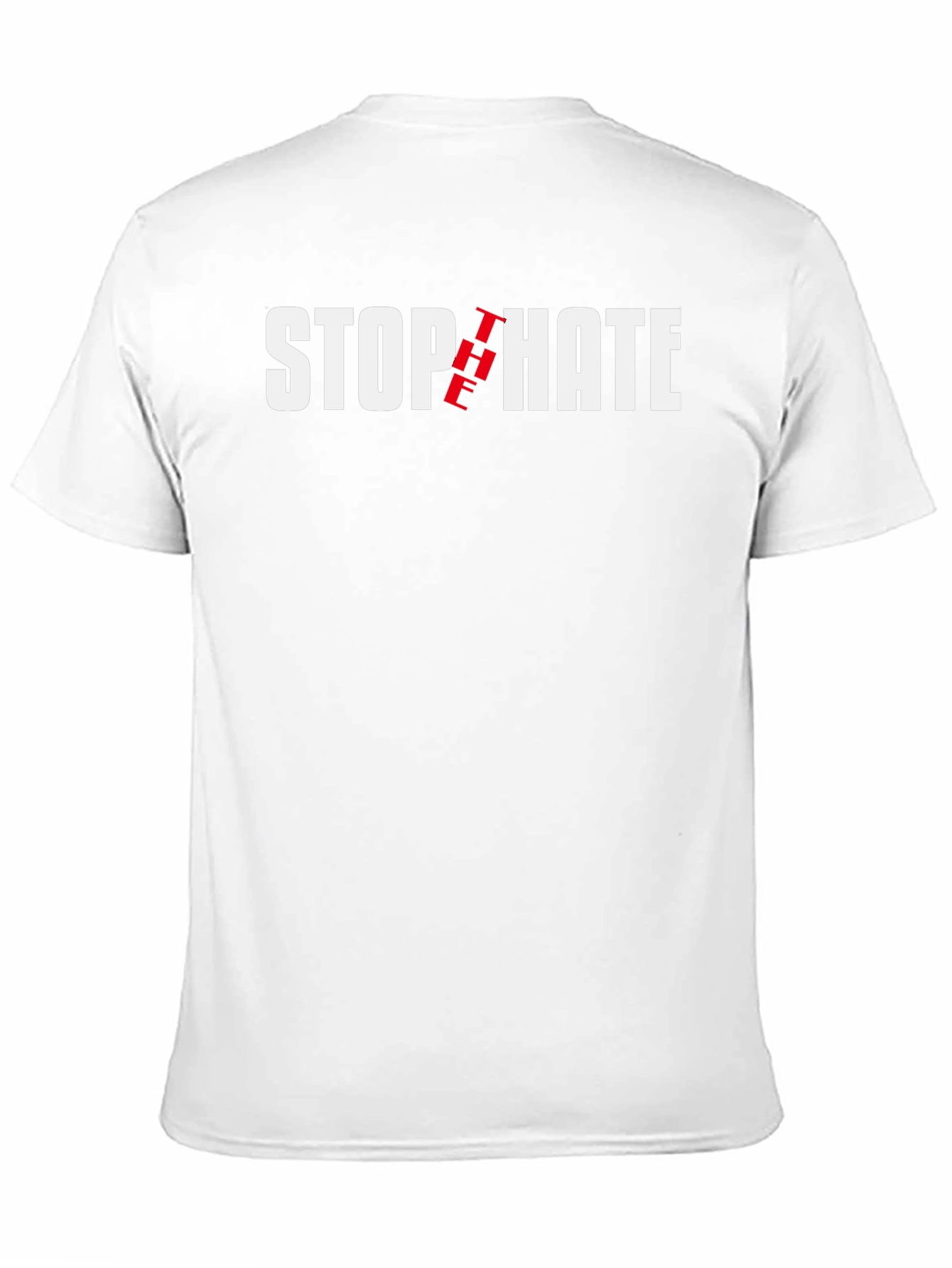 Stop The Hate T-Shirt - Black Cotton Tee
