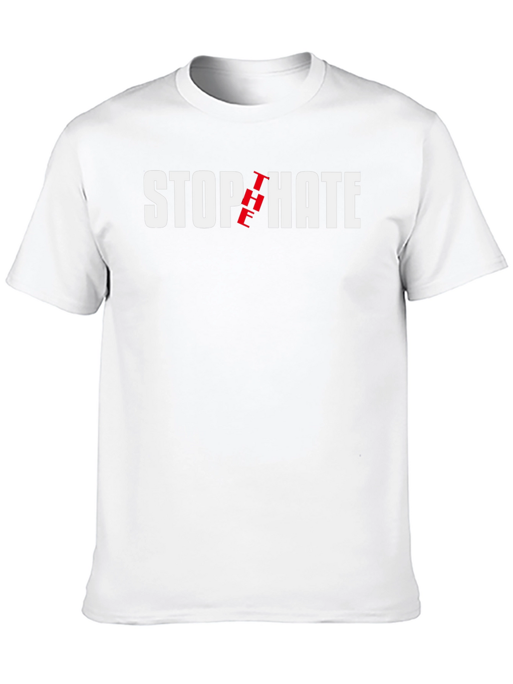 Stop The Hate T-Shirt - Black Cotton Tee