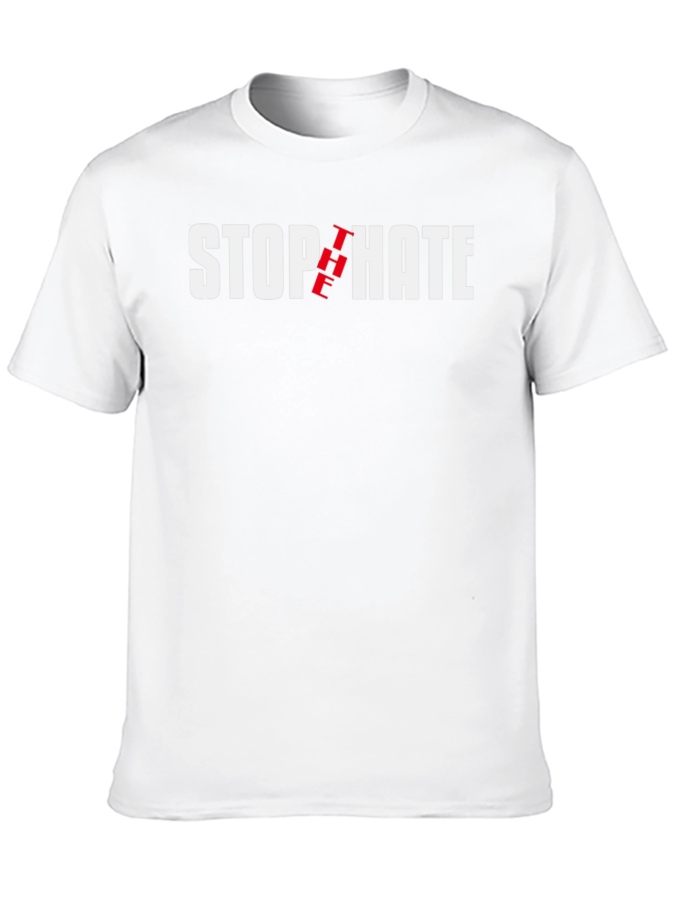 Stop The Hate T-Shirt - Black Cotton Tee