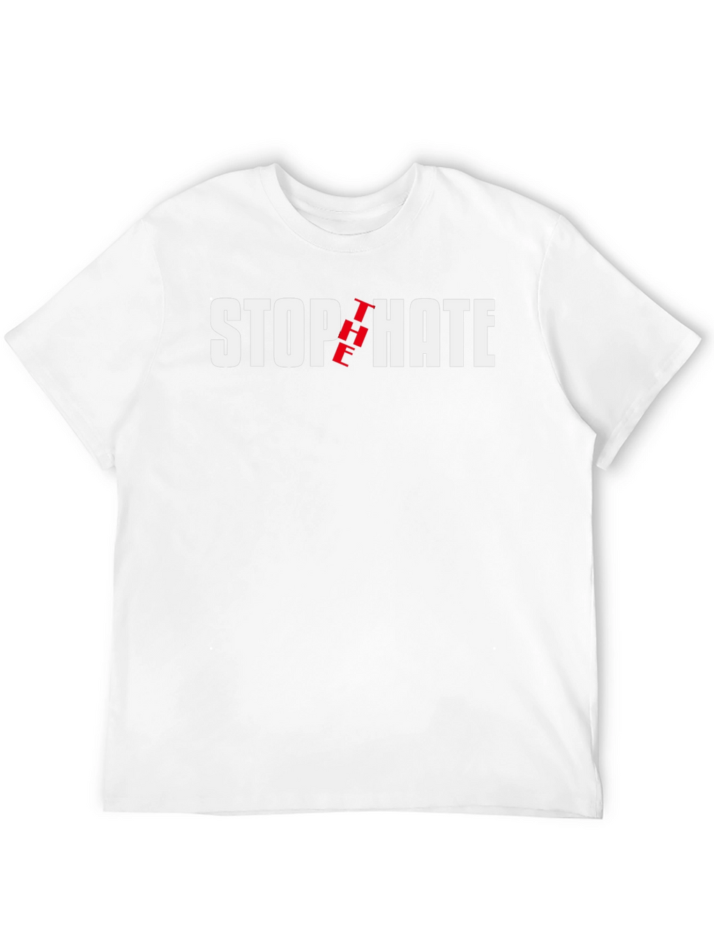 Stop The Hate T-Shirt - Black Cotton Tee